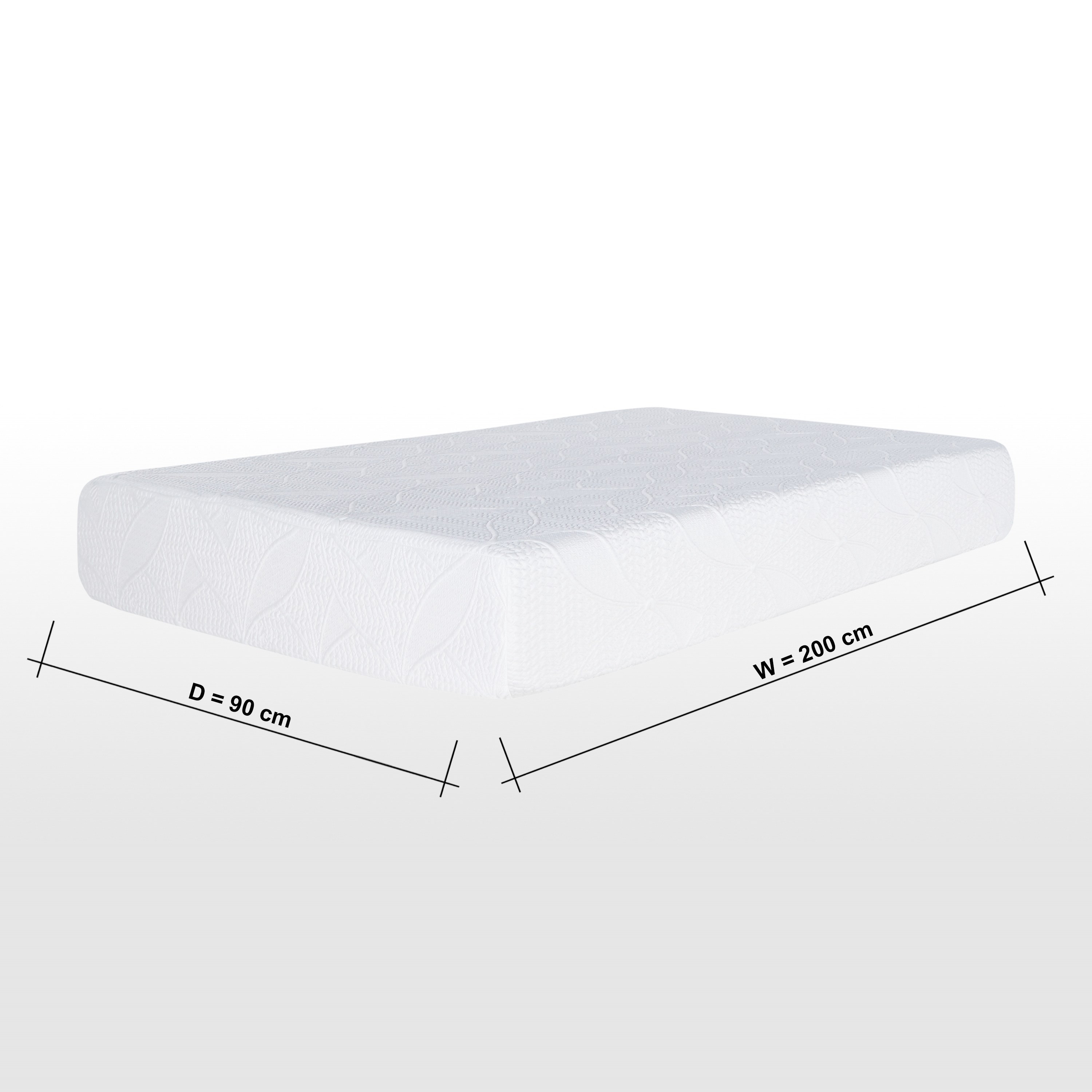 Bliss High Resilience Gel Memory Foam Single Mattress - 90x200 cm-furniture-mattresses-singlemattresses-image-10