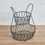 Applique Loop and Lattice 2-Tier Kitchen Basket-household-kitchen-foodstorage-fruitbaskets-image-2
