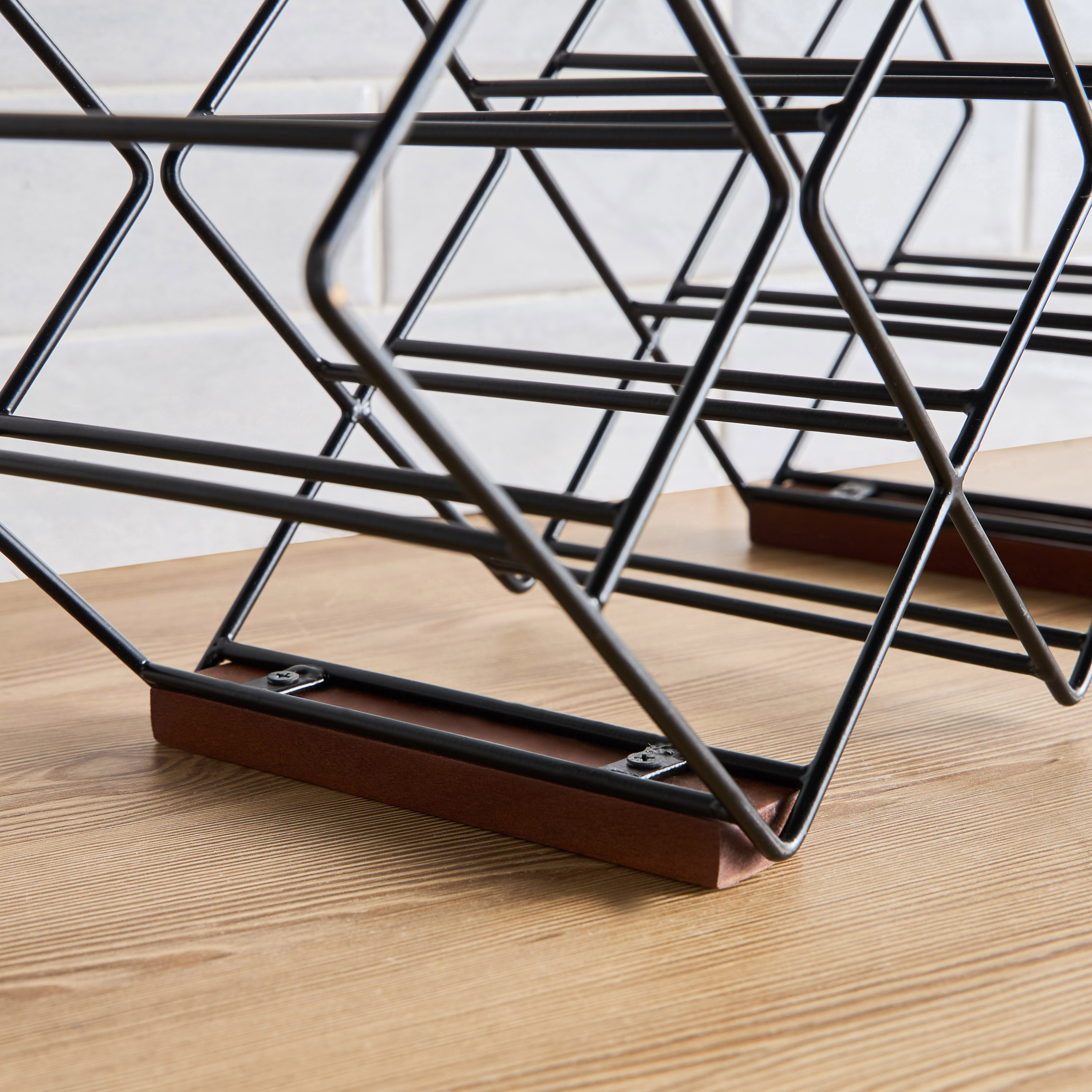 Rope Metallic Stackable 12-Bottle Rack-household-kitchen-kitchenorganising-countertoporganising-image-2