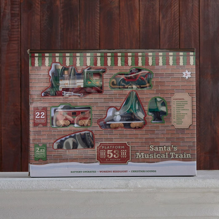 Santa Musical Train Set Shop Jingle Bells 22-Piece Santa's Musical Train Set Online ...