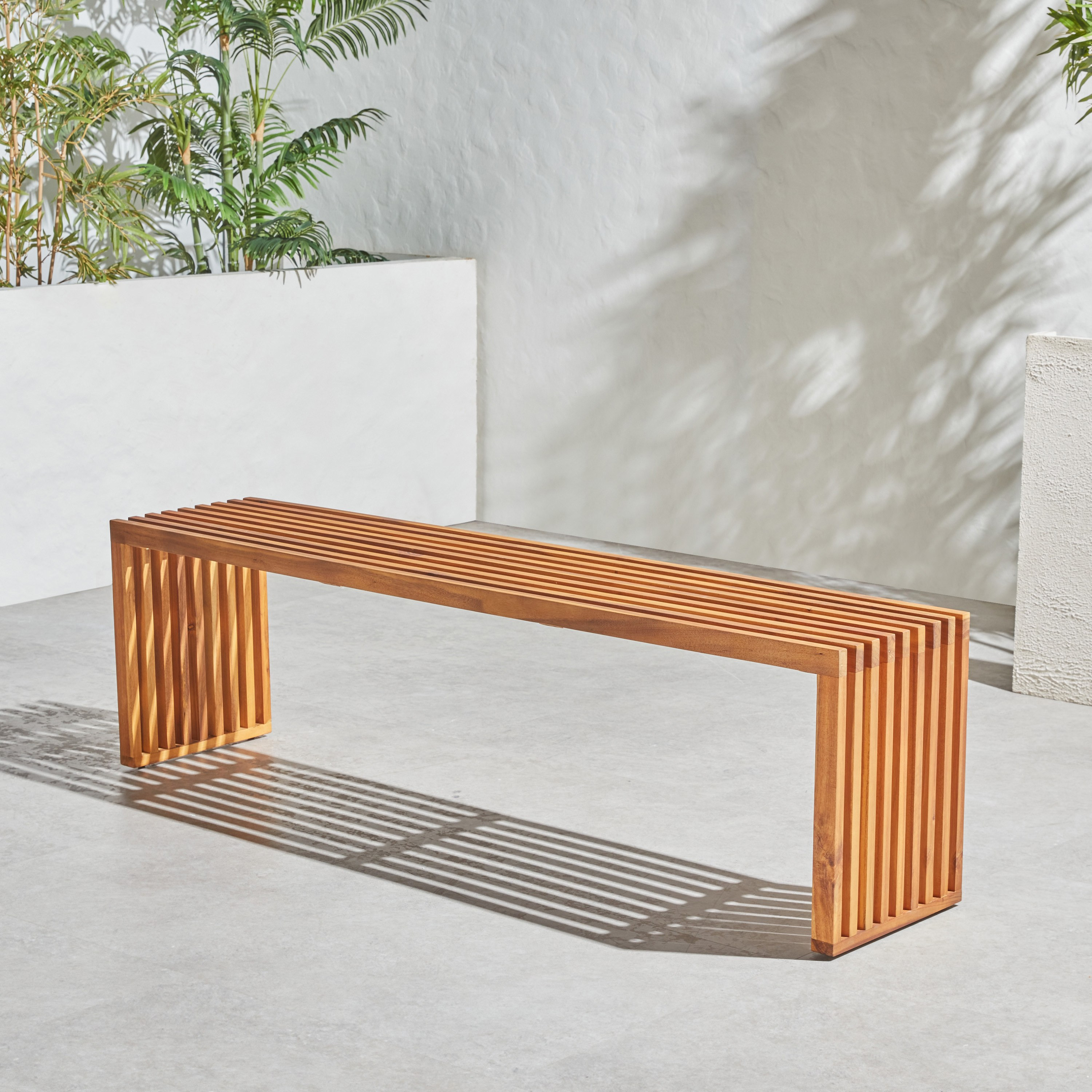 Outdoor deals wooden bench