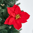 Poinsettia Clip-On Ornament - 24 cm-household-christmas-treesandornaments-treeornaments-image-1