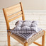 Gingham 2-Piece Chair Pad Set with Tie Backs - 40x40 cm-household-cushionsandthrows-chairpads-image-1