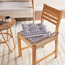 Gingham 2-Piece Chair Pad Set with Tie Backs - 40x40 cm-household-cushionsandthrows-chairpads-image-3
