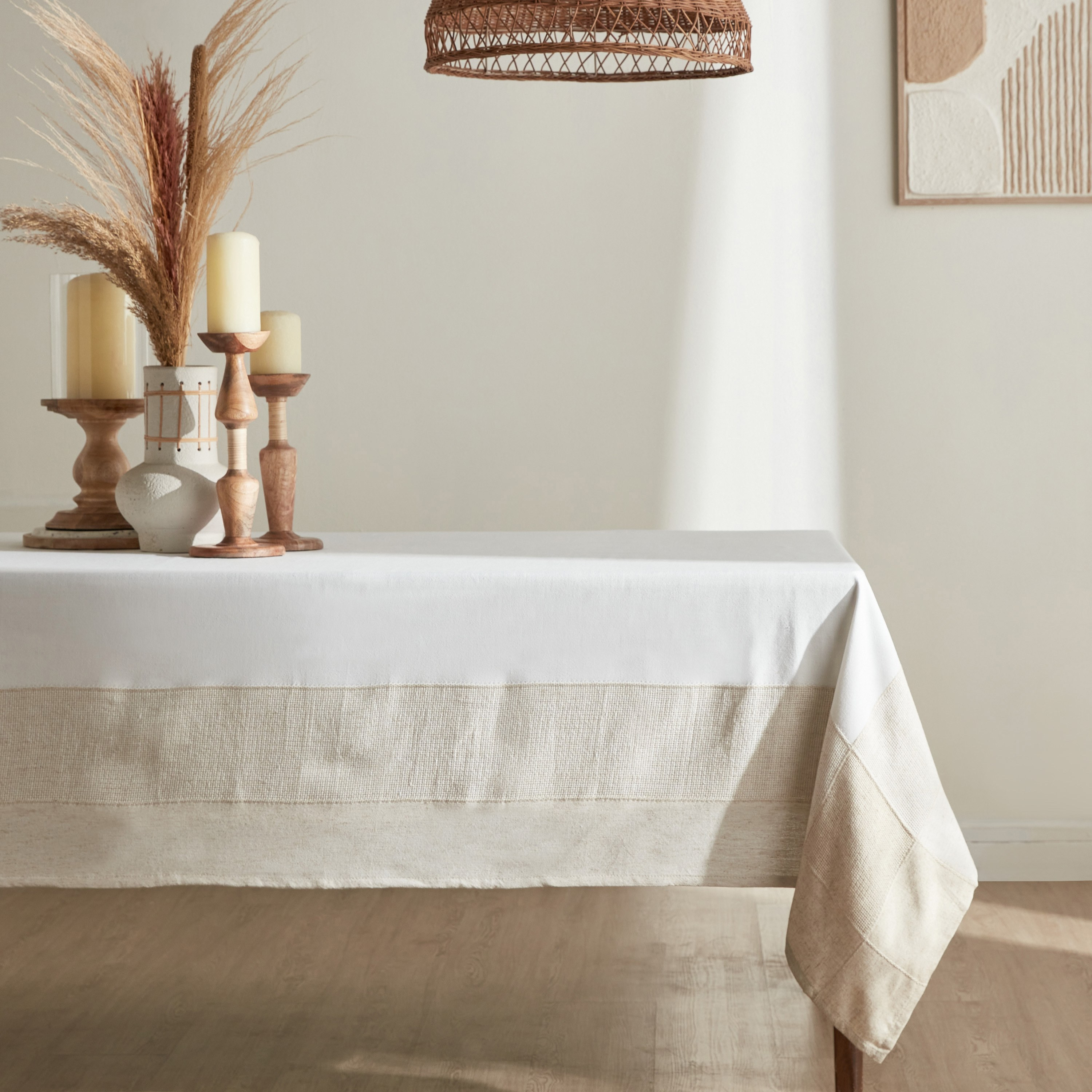 Leno Parker Table Cover - 180x300 cm-household-dining-tablelinen-runnersandtablecovers-image-1