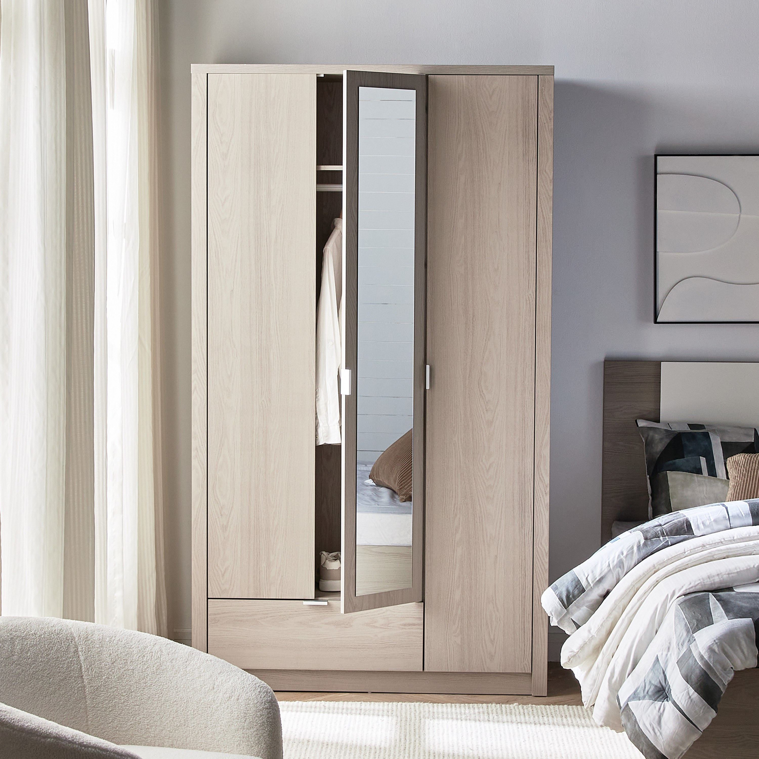 Nova 3-Door Wardrobe with Drawer-furniture-bedroom-wardrobes-image-7