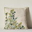 Floret Leaves Bunch On Cotton Embroidered Filled Cushion - 50x50 cm-household-cushionsandthrows-filledcushions-decorativecushions-image-1