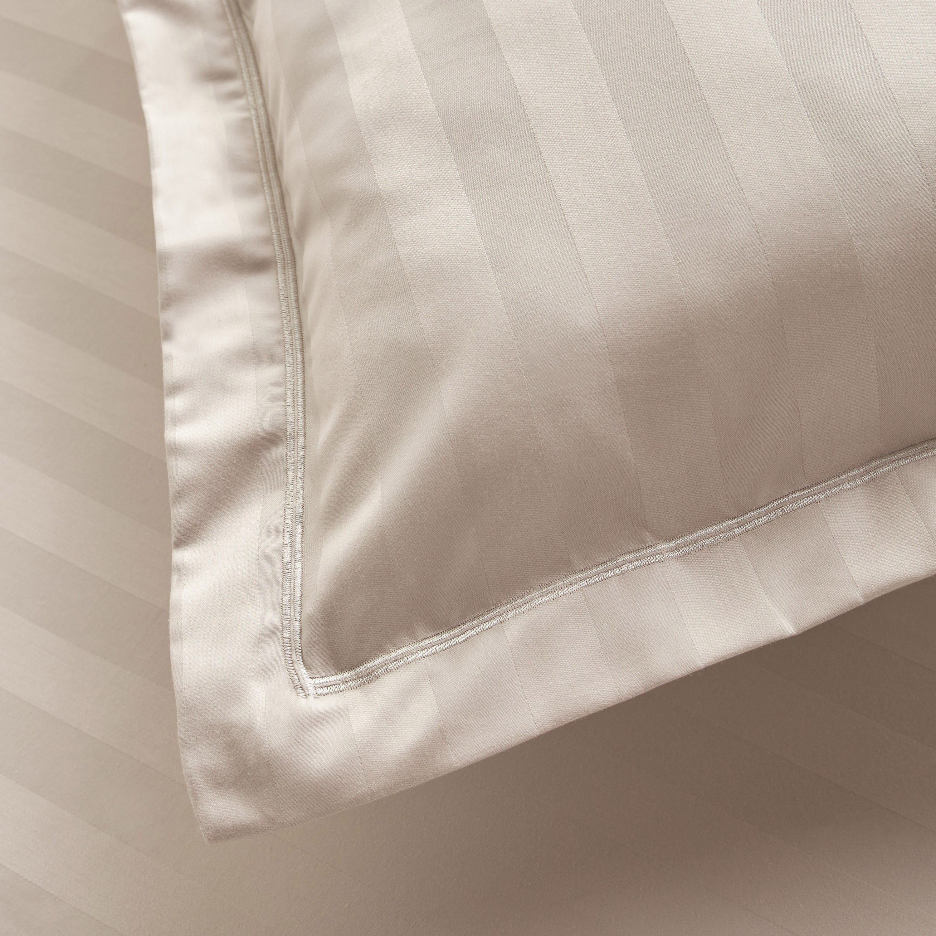 Satin Stripe Pima Cotton Sateen 525 Thread Count 2-Piece Pillow Cover Set - 90x50 cm-household-bedding-sheetsandpillowcases-pillowcases-image-3