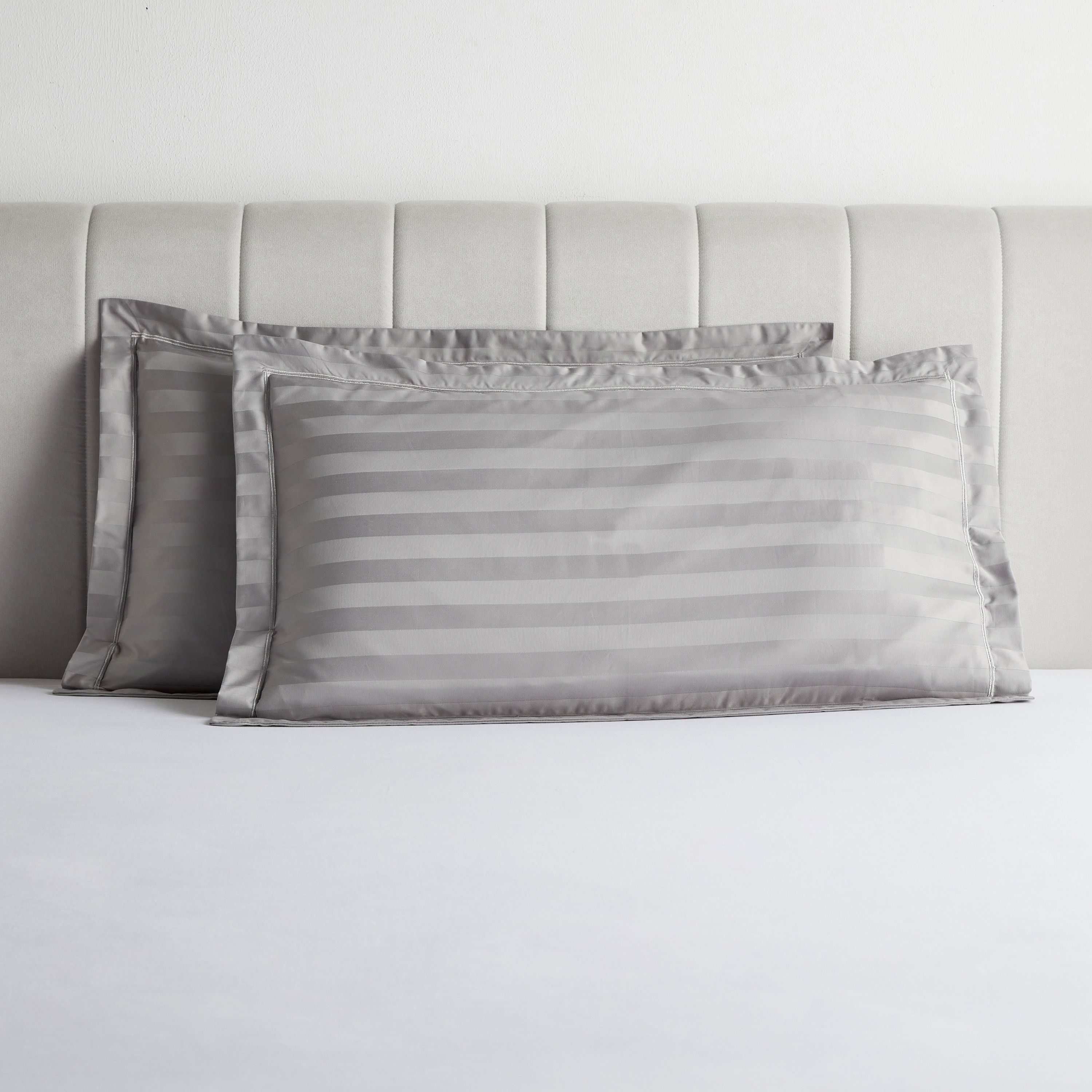 طقم غطاء وسادة قطعتين من القطن بيما الساتان بتقليمات ساتين - 90x50 سم-household-bedding-sheetsandpillowcases-pillowcases-image-1
