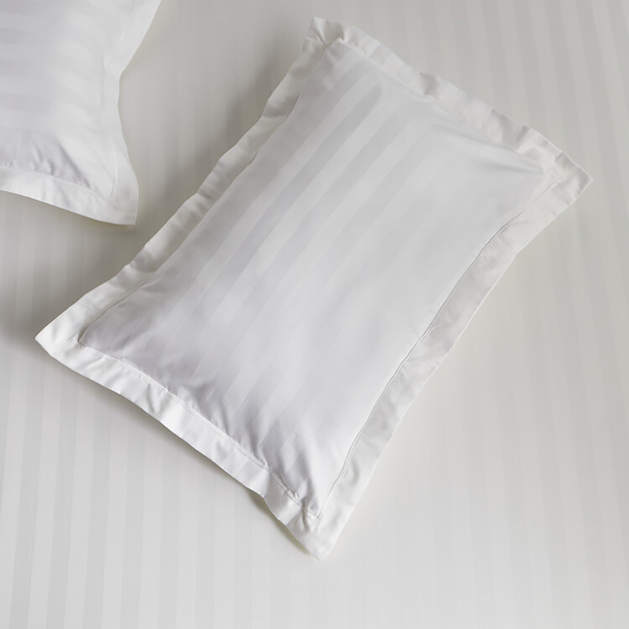 Satin Stripe Pima Cotton Sateen 525 Thread Count 2-Piece Pillow Cover Set - 90x50 cm-household-bedding-sheetsandpillowcases-pillowcases-image-2