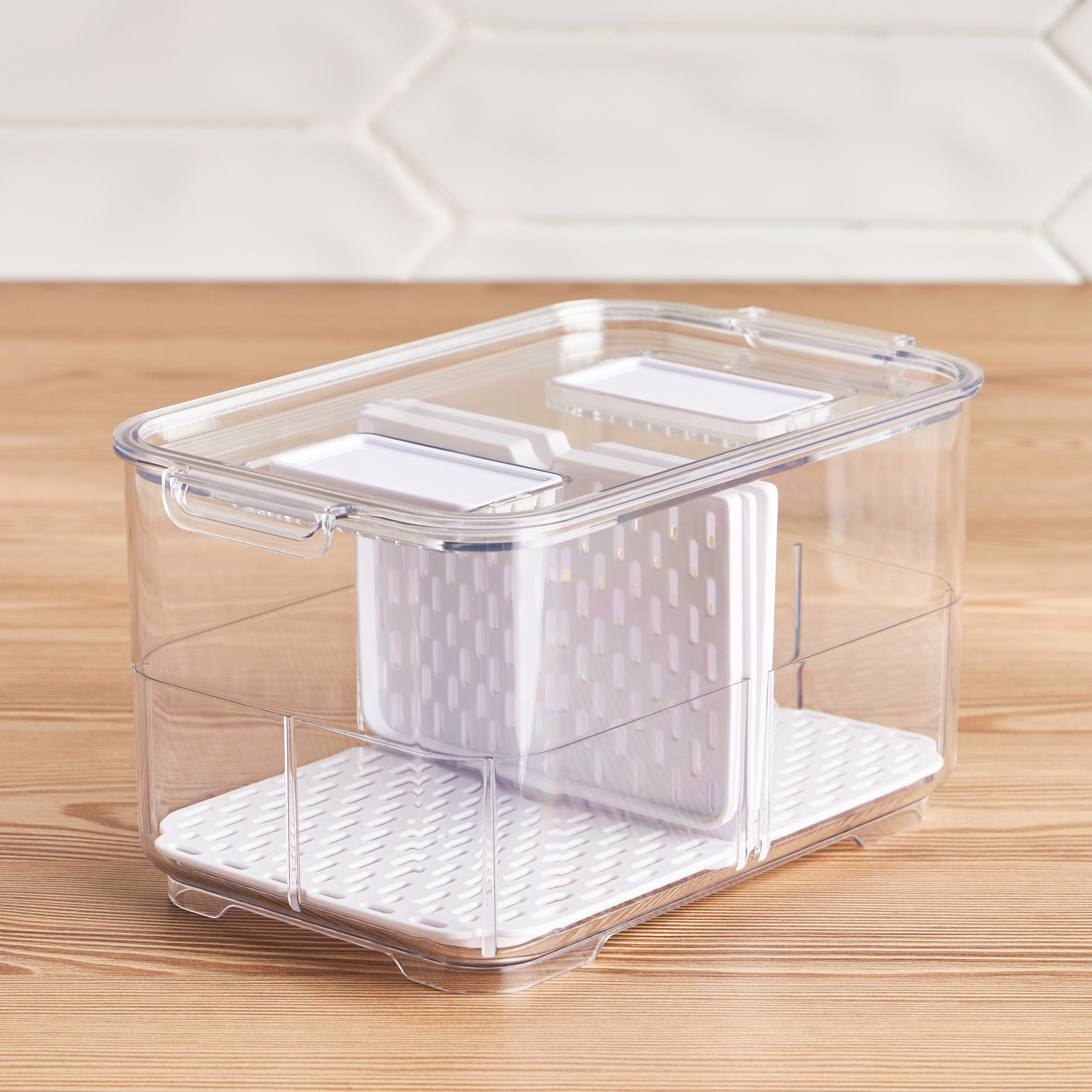 Meleg Fridge Fruit and Vegetable Drain Box-household-kitchen-kitchenorganising-fridgeorganising-image-1