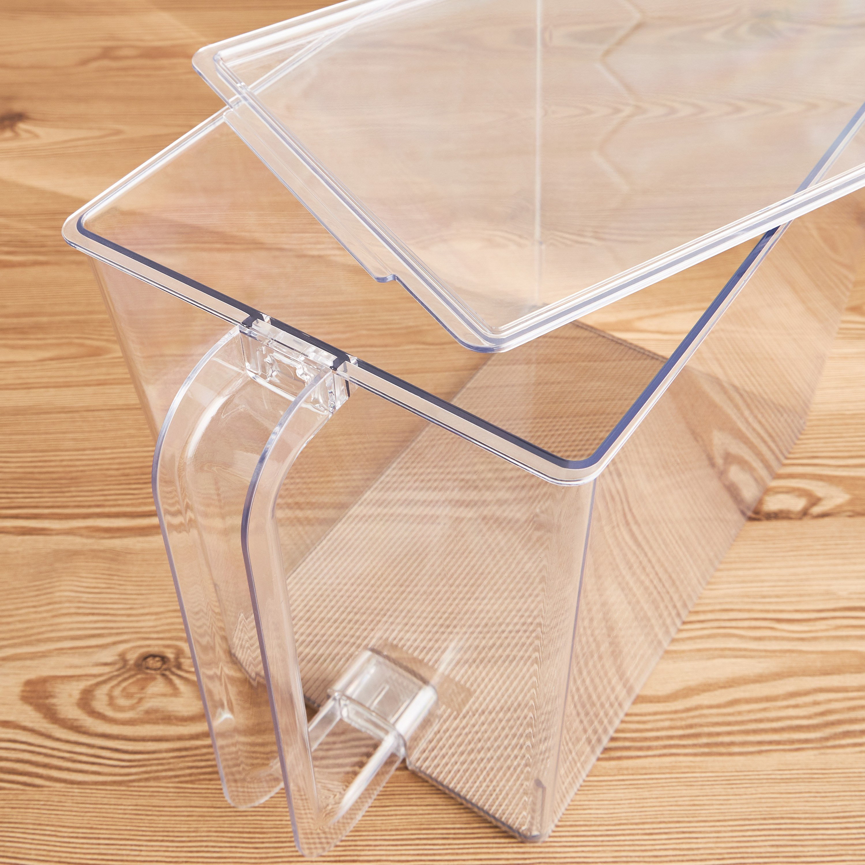 Meleg Fridge Storage Bin with Handle and Lid-household-kitchen-kitchenorganising-fridgeorganising-image-2