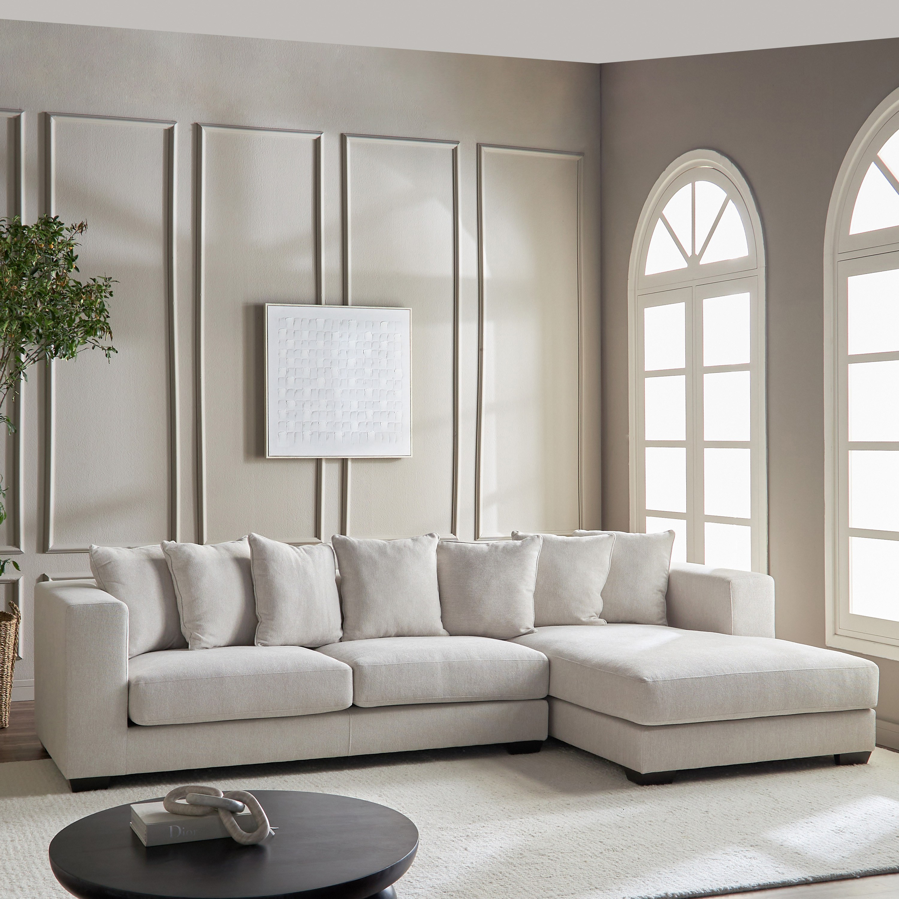 Colorado 3-Seater Fabric Right Corner Sofa