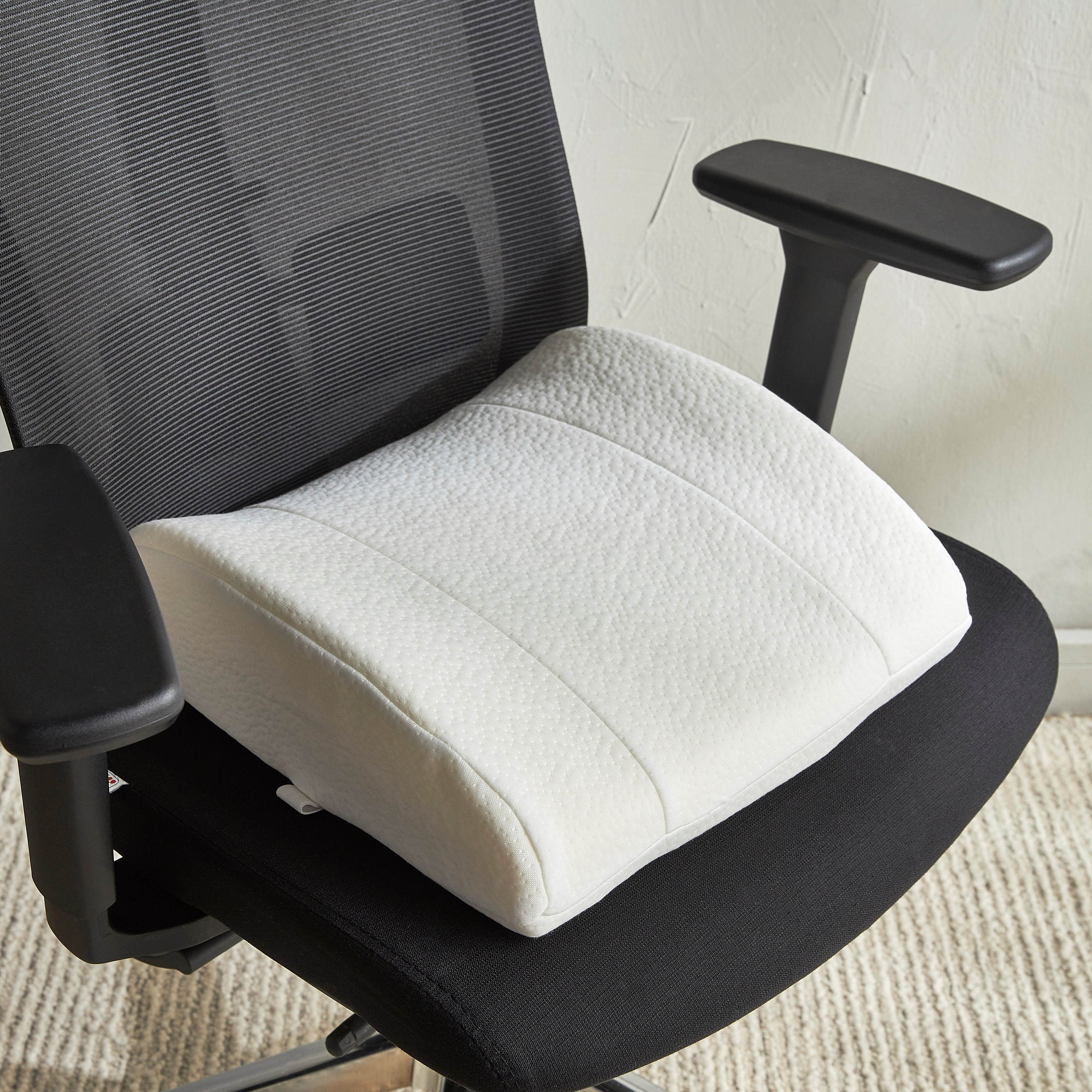 Back Support Memory Foam Pillow - 35x38 cm-household-cushionsandthrows-chairpads-image-2