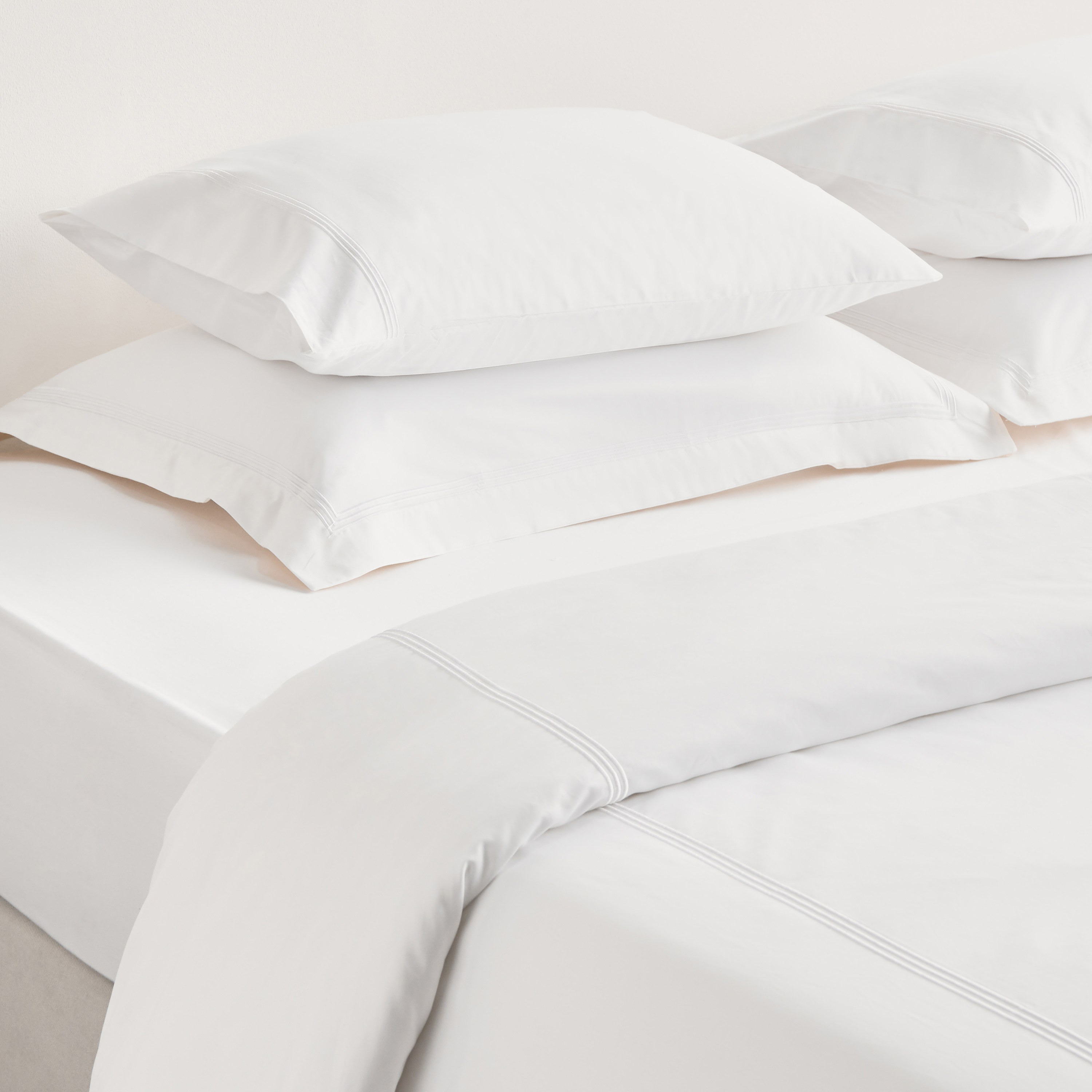 Luxe Cotton Sateen 300 Thread Count King Fitted Sheet - 180x205x33 cm-household-bedding-sheetsandpillowcases-fittedsheets-image-2