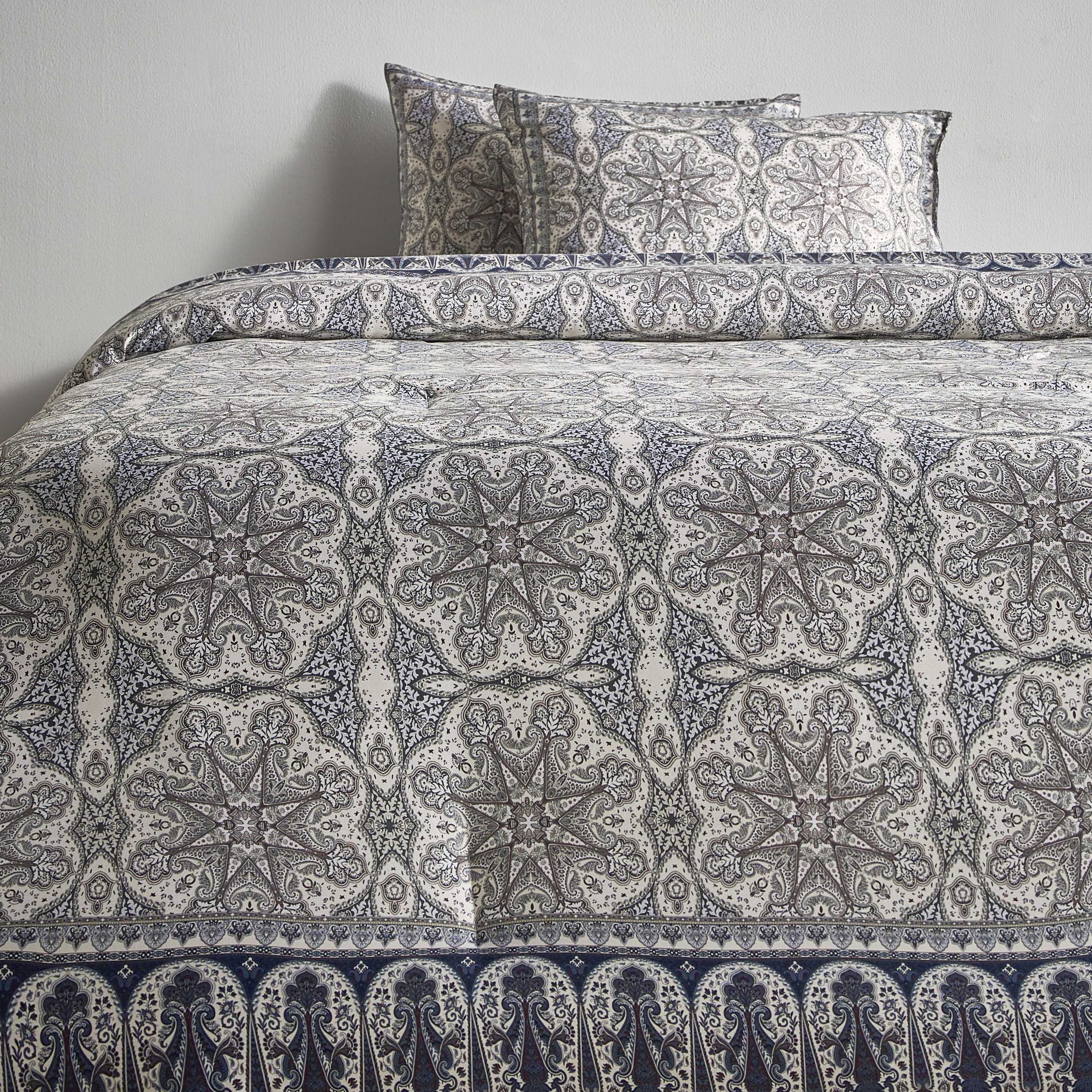 Aubrey Cotton Sateen Printed 6-Piece Super King Comforter and Sheet Set - 240x260 cm-household-bedding-comfortersandbedspreads-bedinabag-image-4