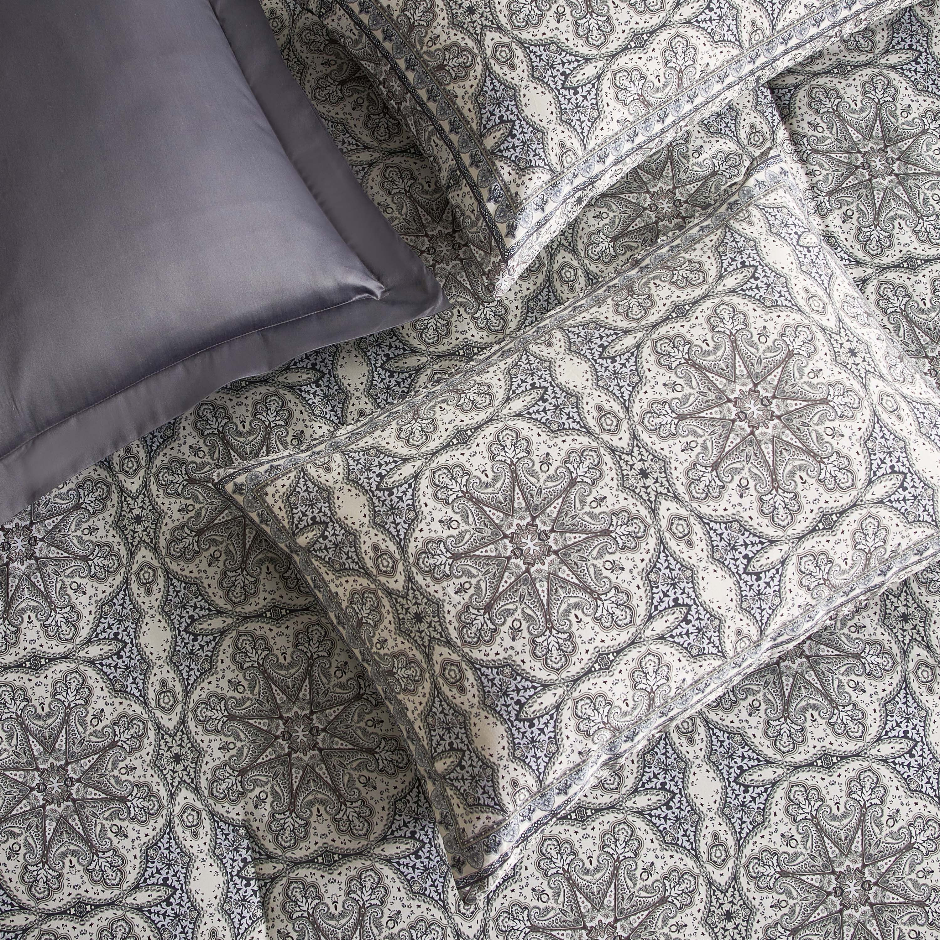Aubrey Cotton Sateen Printed 6-Piece Super King Comforter and Sheet Set - 240x260 cm-household-bedding-comfortersandbedspreads-bedinabag-image-5