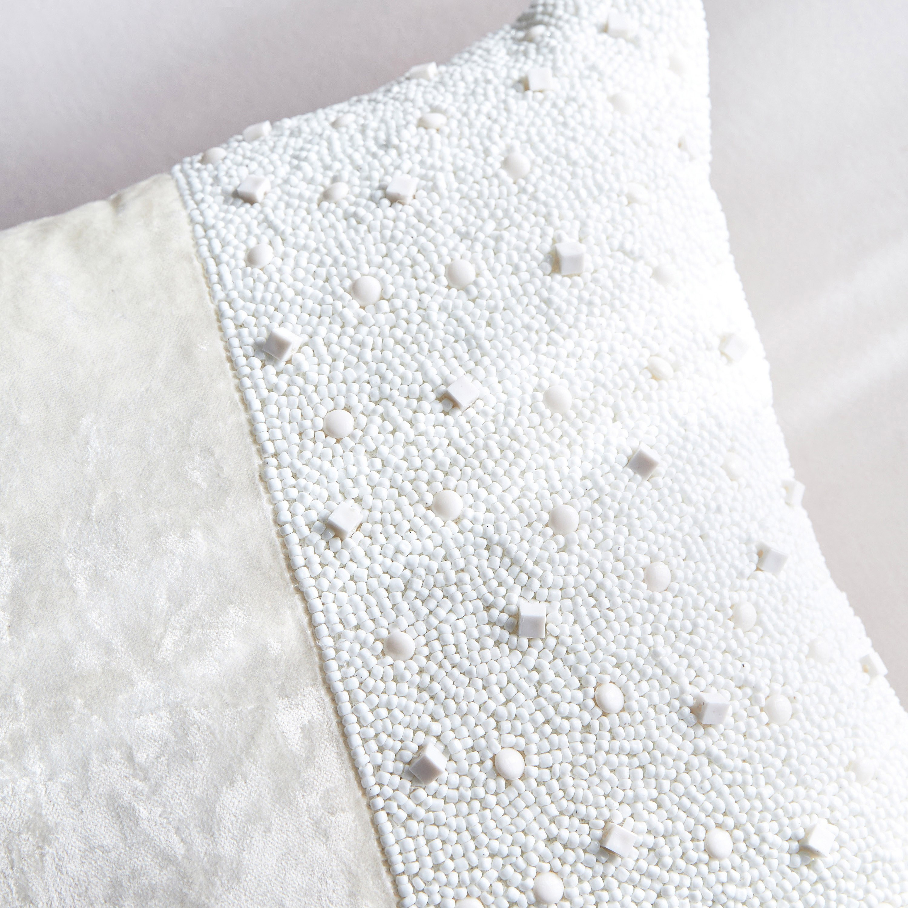 White sales lace cushions