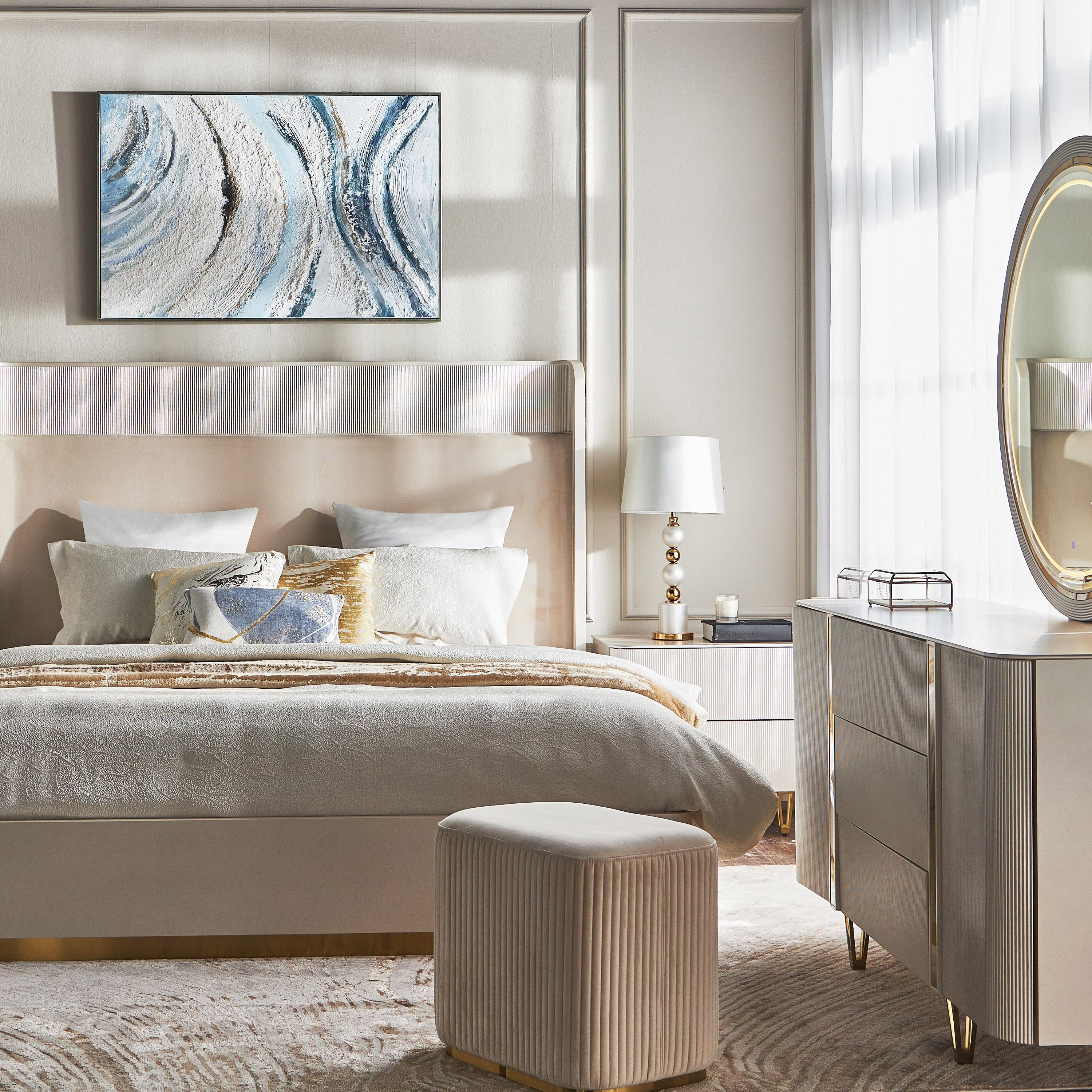 طقم غرفة نوم سوبر كينج 6 قطع - سامانثا- 200x200 سم-furniture-bedroom-bedsets-image-20