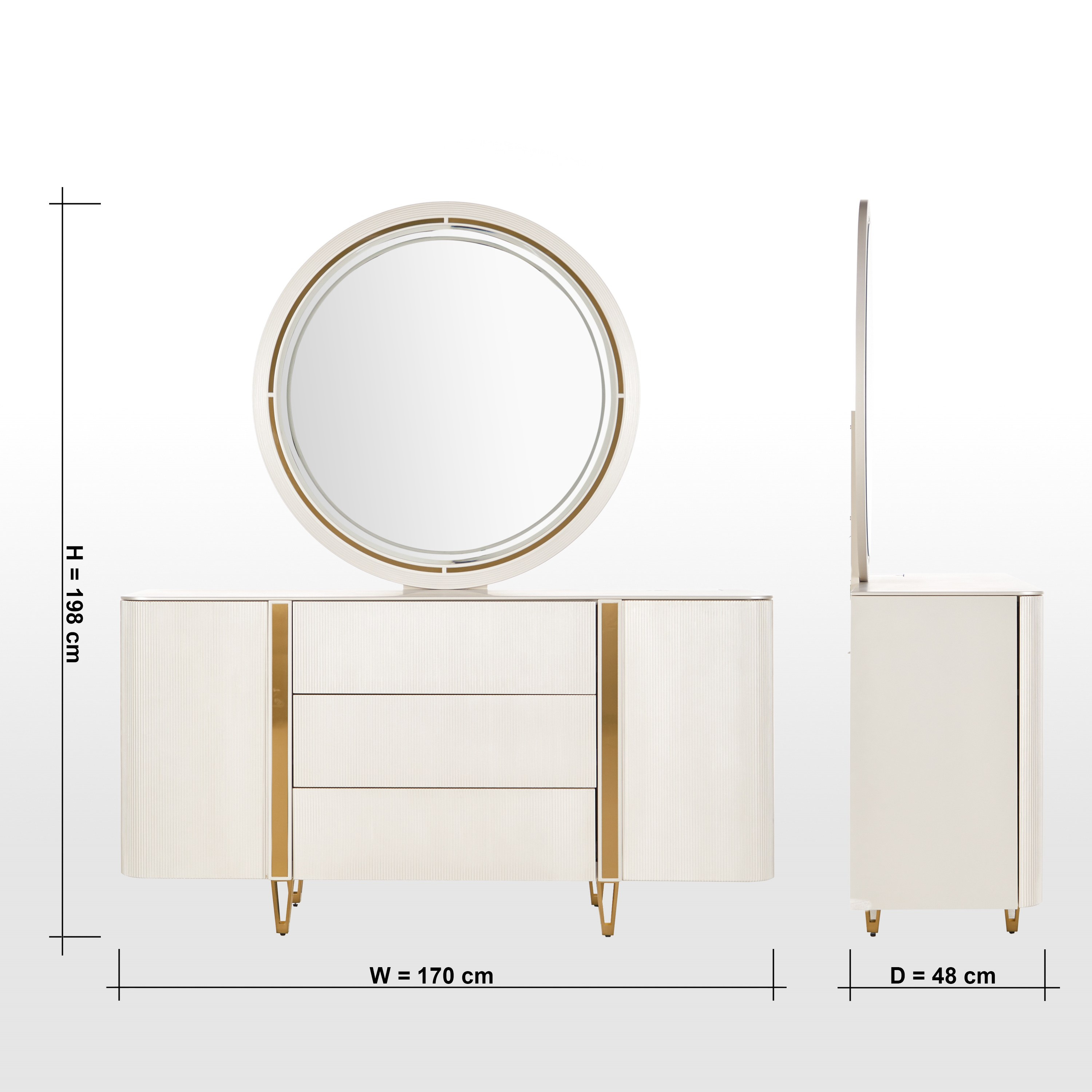 طقم غرفة نوم سوبر كينج 6 قطع - سامانثا- 200x200 سم-furniture-bedroom-bedsets-image-23