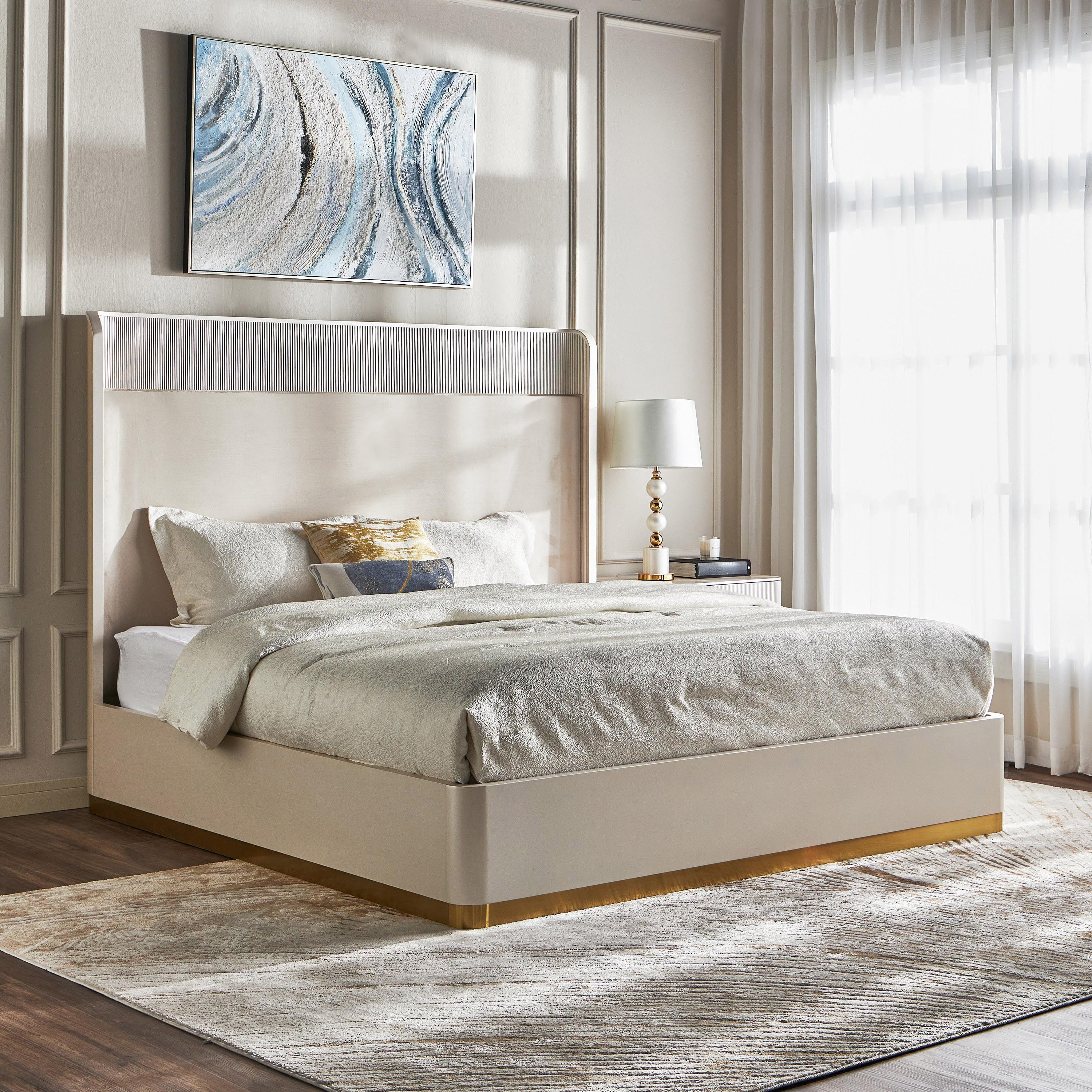 طقم غرفة نوم سوبر كينج 6 قطع - سامانثا- 200x200 سم-furniture-bedroom-bedsets-image-3