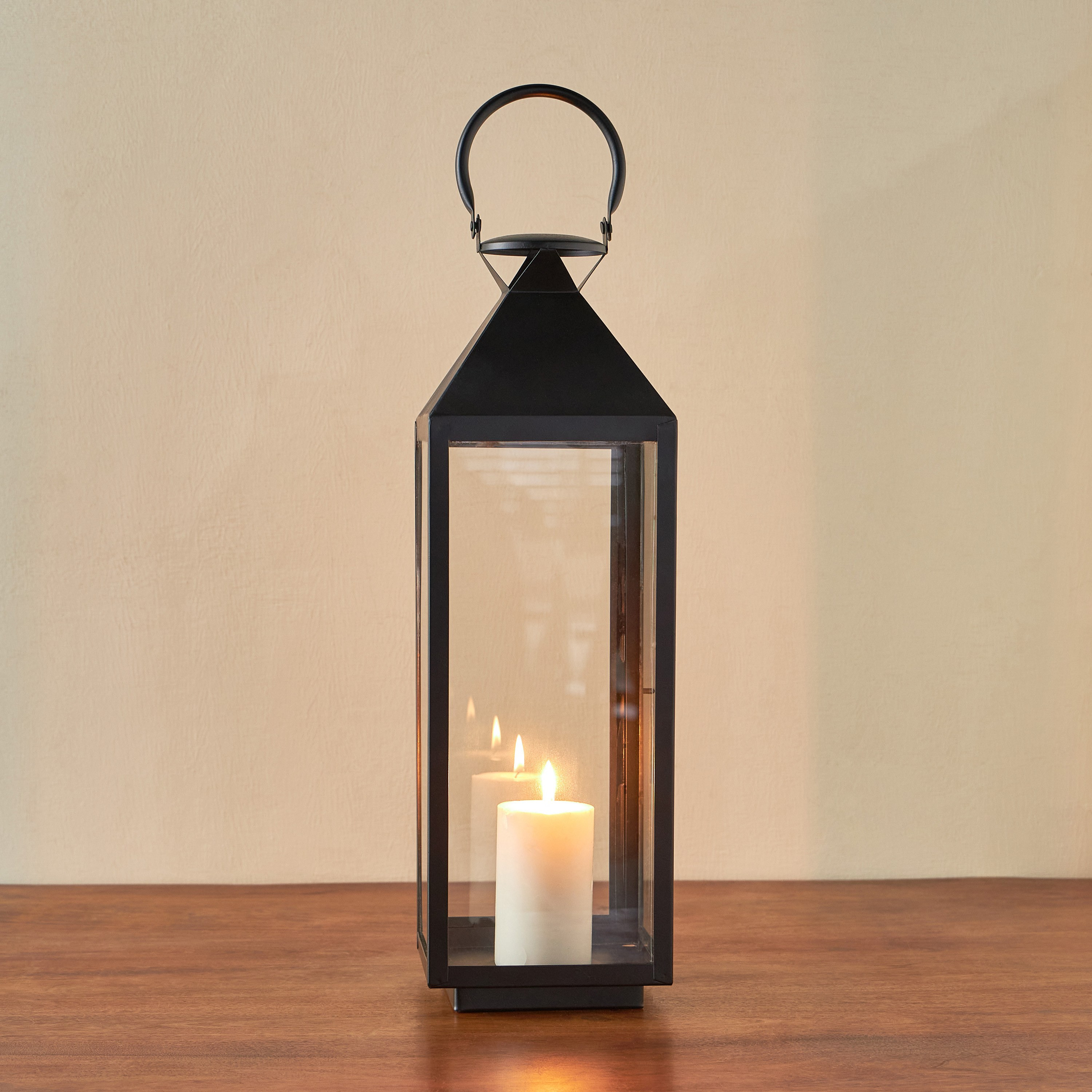 Ollie Metal Dome Top Lantern - 52 cm-household-decor-candleholdersandlanterns-image-2