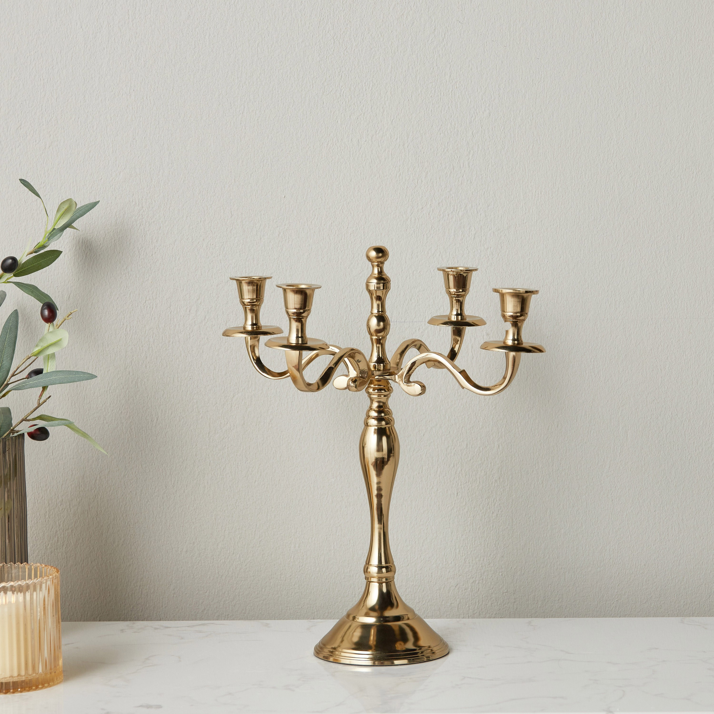 Essential 4-Arm Taper Candelabra - 39 cm-household-decor-candleholdersandlanterns-image-1