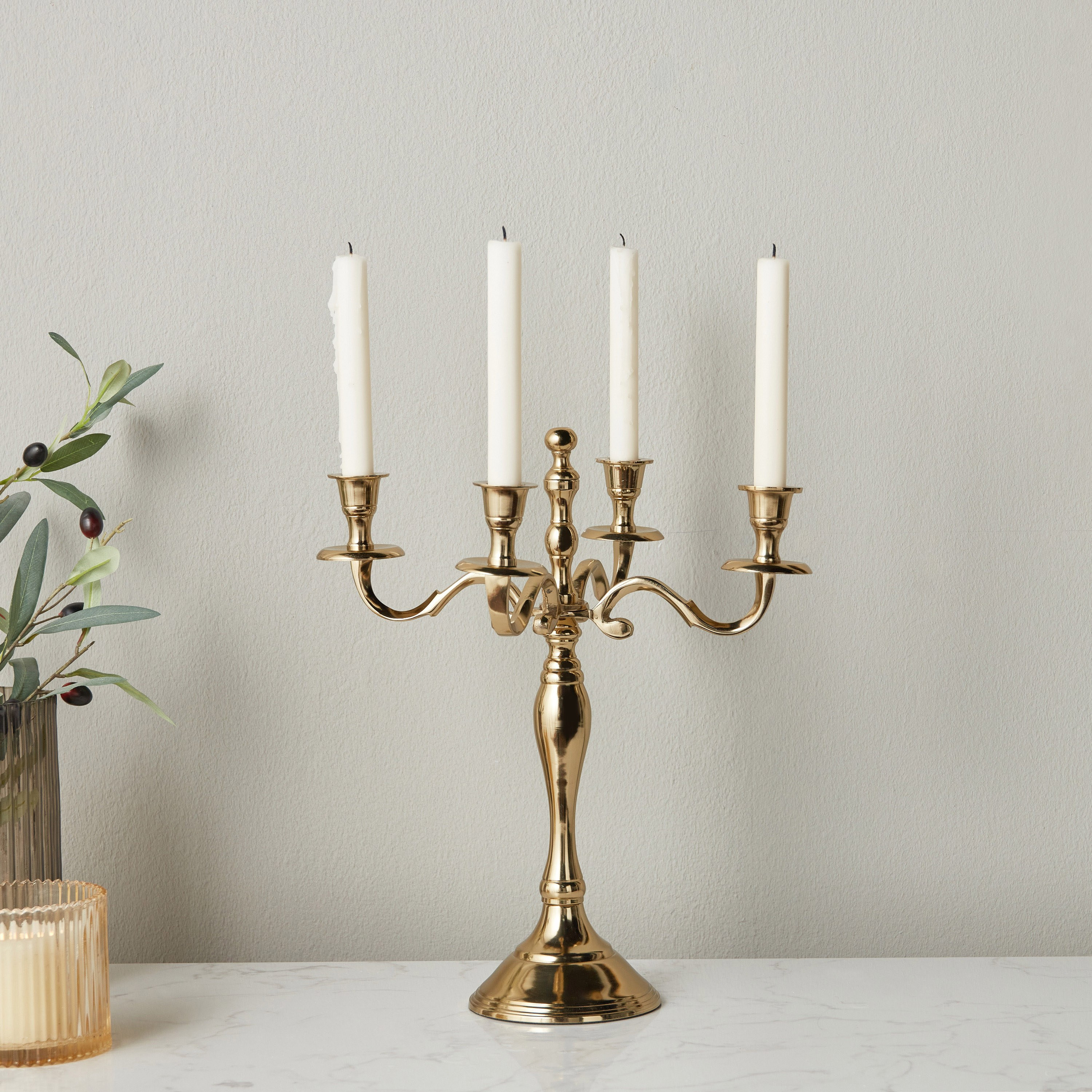 Essential 4-Arm Taper Candelabra - 39 cm-household-decor-candleholdersandlanterns-image-3