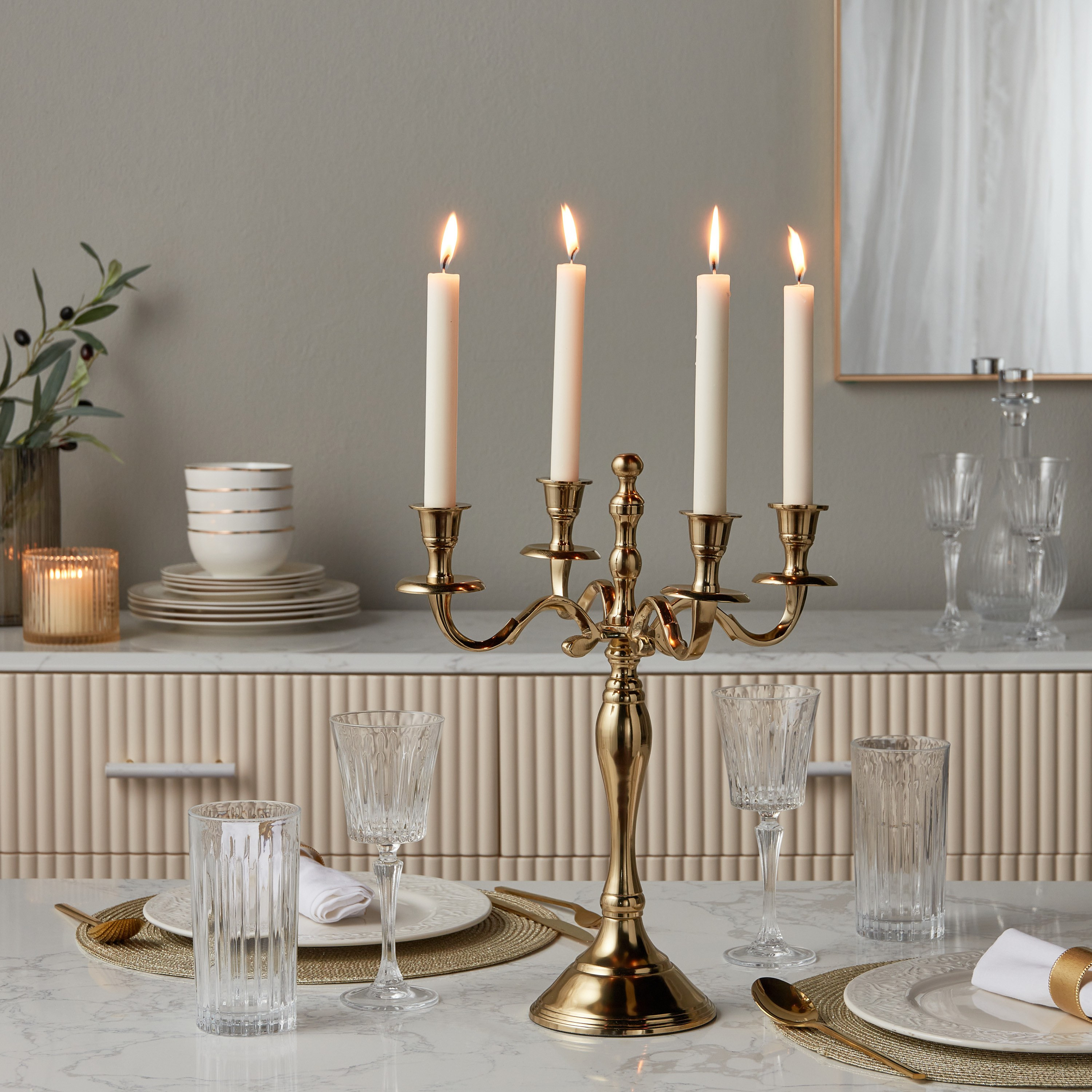 Essential 4-Arm Taper Candelabra - 39 cm-household-decor-candleholdersandlanterns-image-6