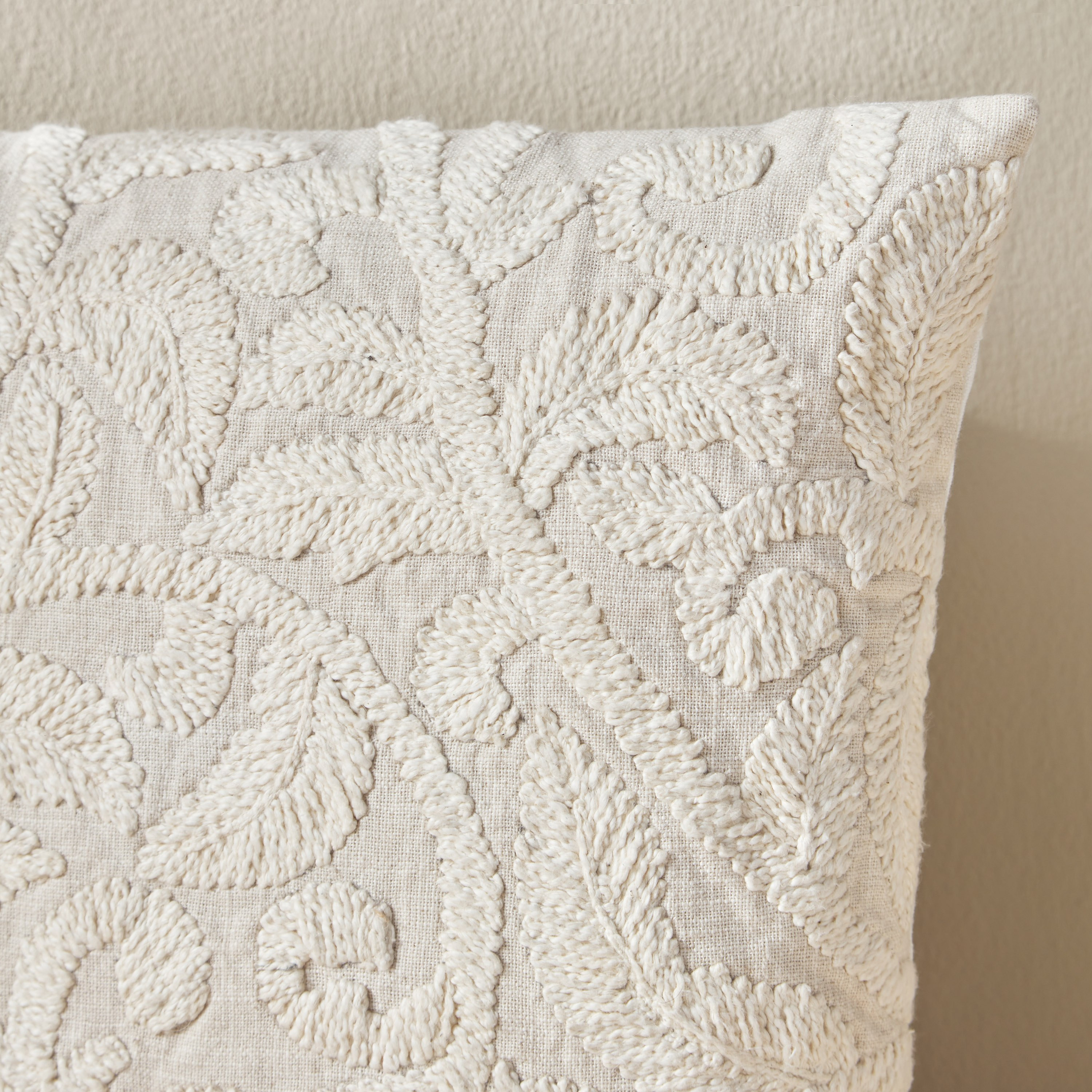 Emel Embroidered Cushion Cover - 50x50 cm-household-cushionsandthrows-cushioncovers-image-2