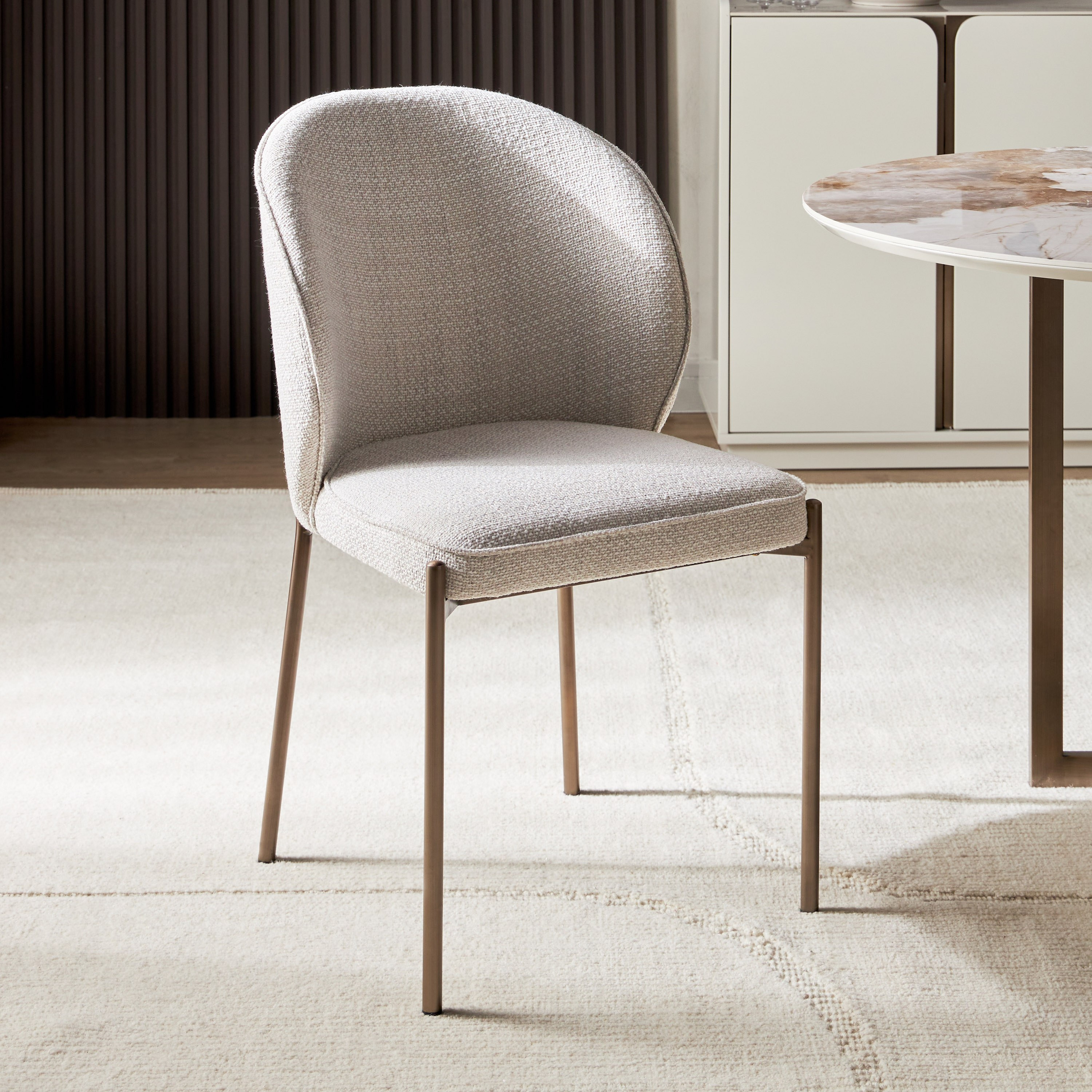 Shop Nordic French Fabric Dining Chair Online Home Centre UAE