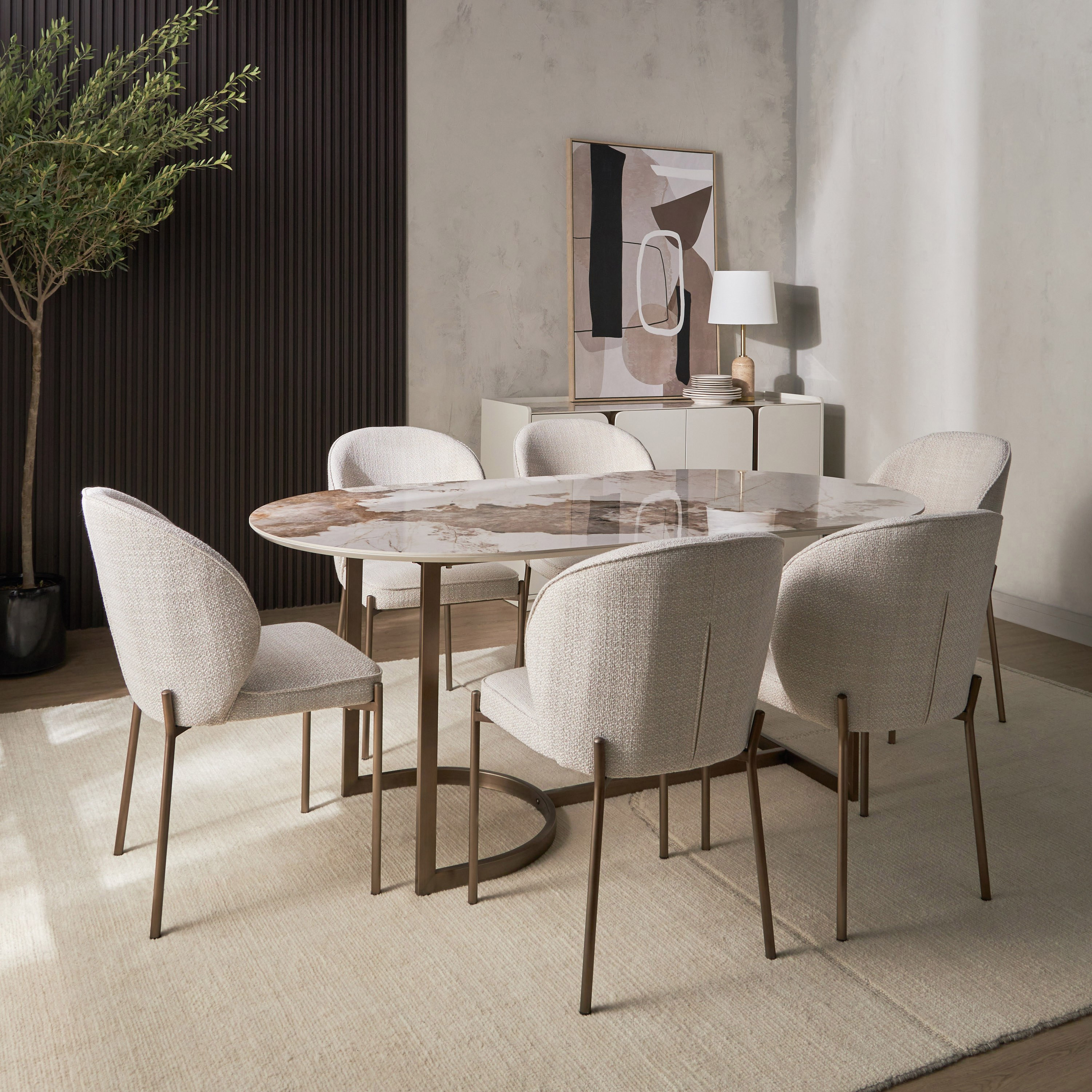 Nordic 6-Seater Ceramic Top Dining Table-furniture-diningroom-diningtables-image-4