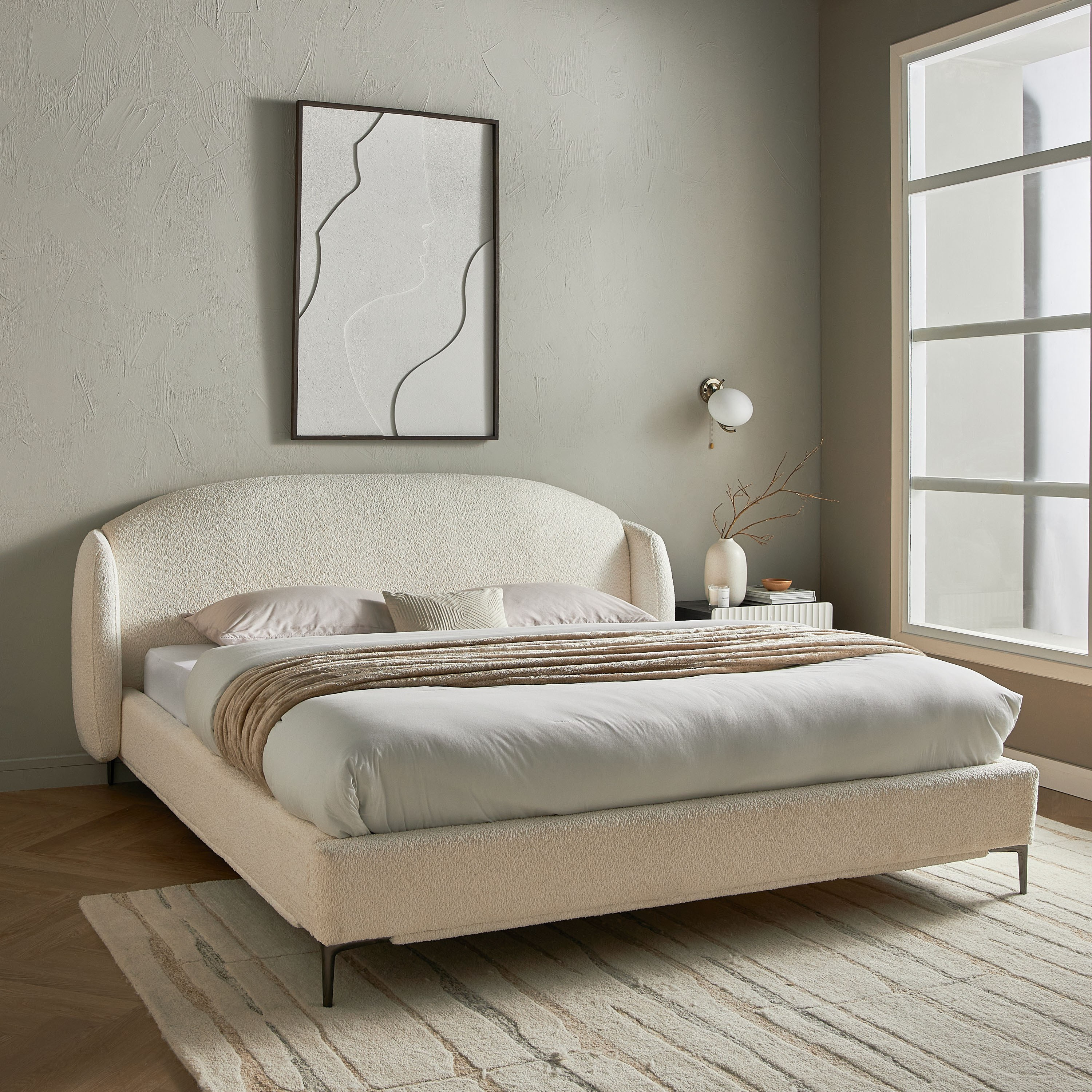 Qamar King Bed - 180x200 cm