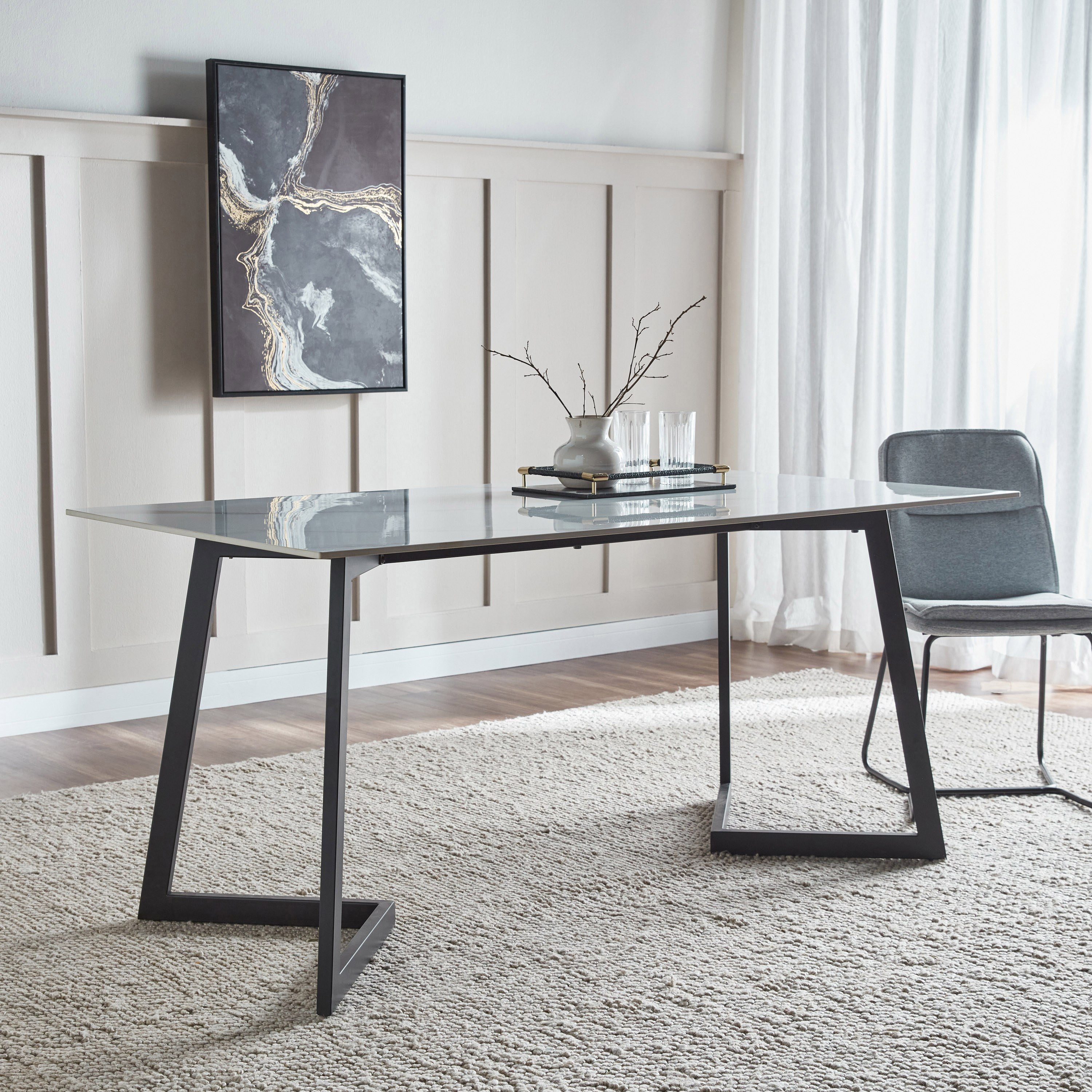 Melody 6-Seater Ceramic Top Dining Table