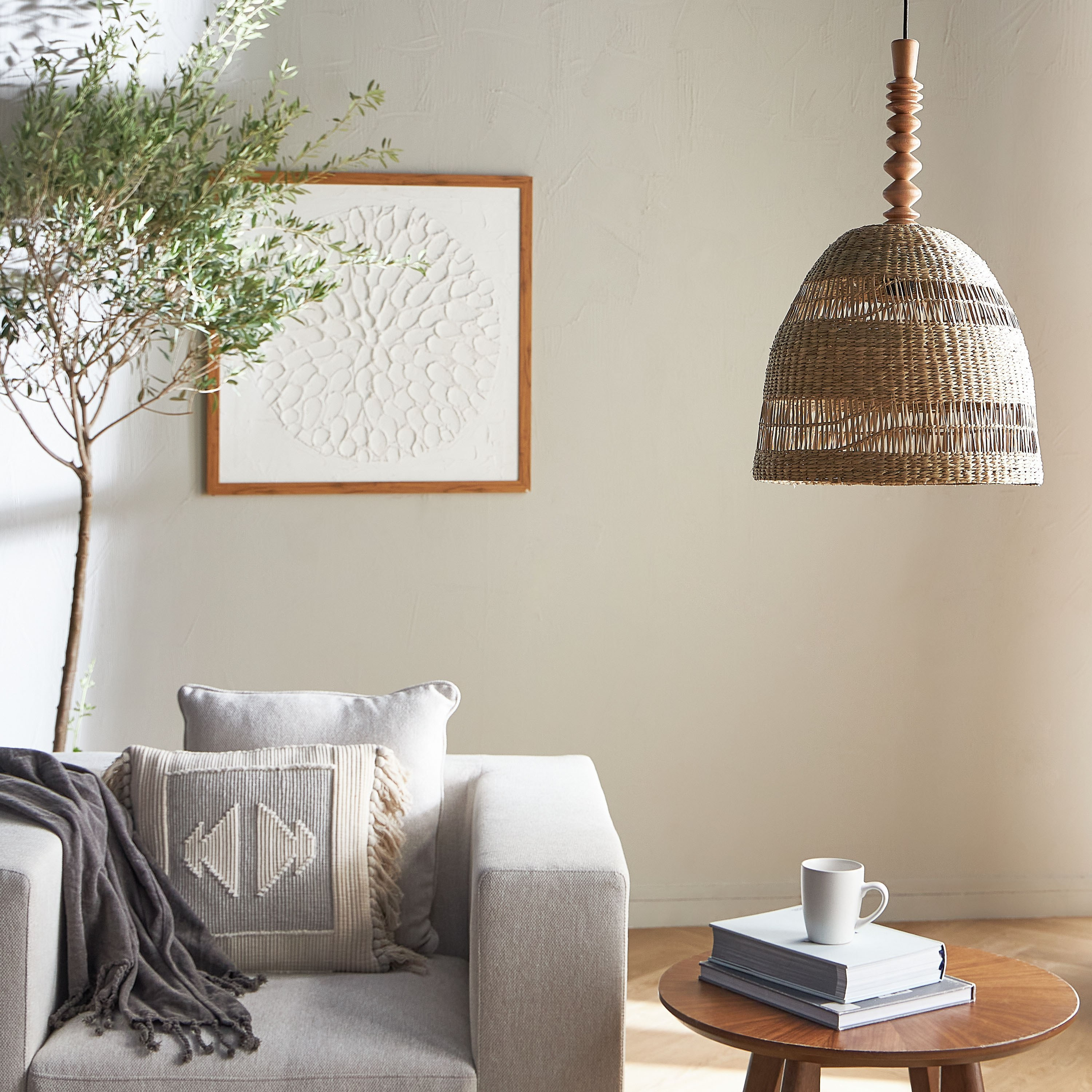 Mix and Match Sedge Grass Ceiling Lamp Shade - 34 cm-household-lighting-ceilinglamps-pendantlamps-image-4