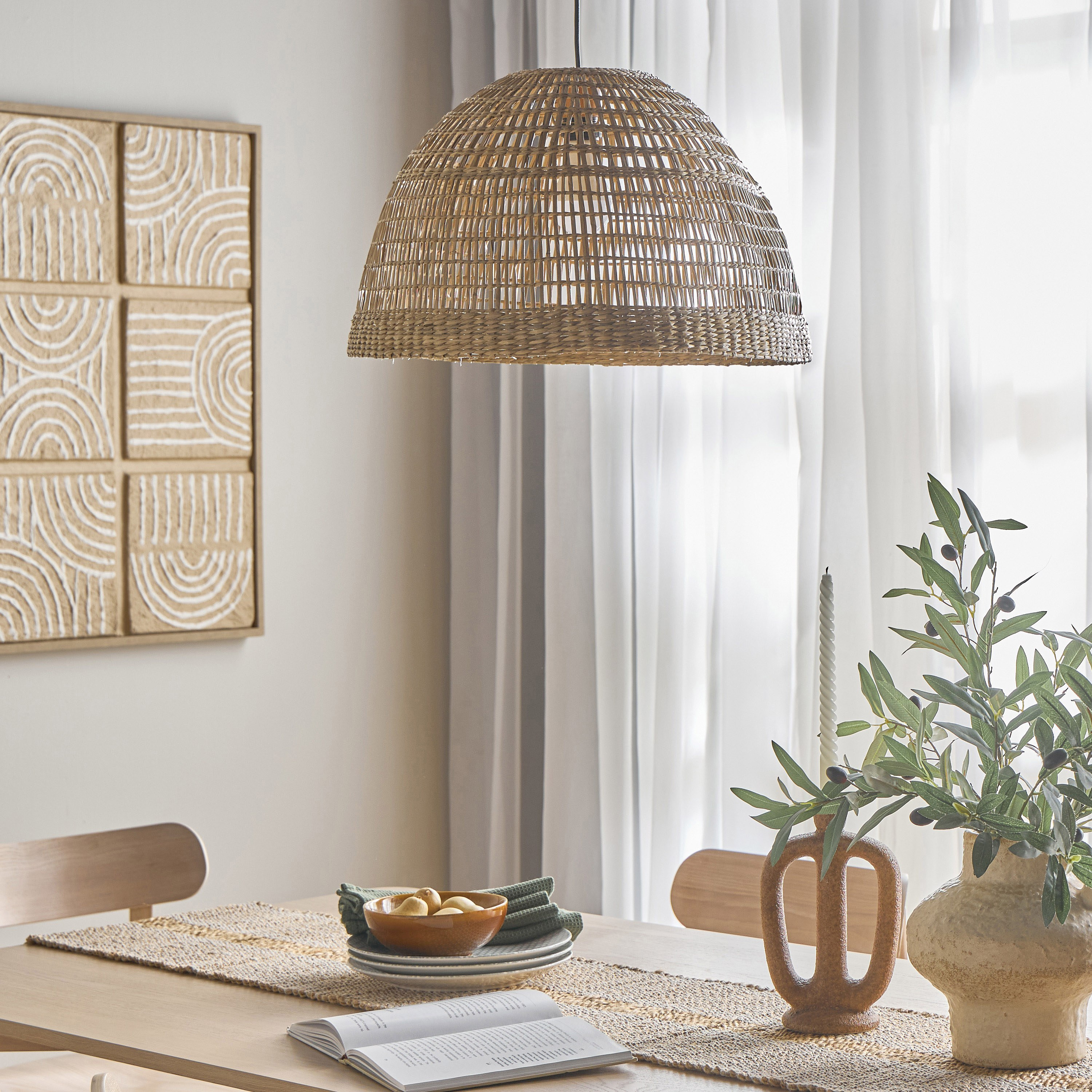 Mix and Match Sedge Grass Ceiling Lamp Shade - 32 cm-household-lighting-ceilinglamps-pendantlamps-image-4