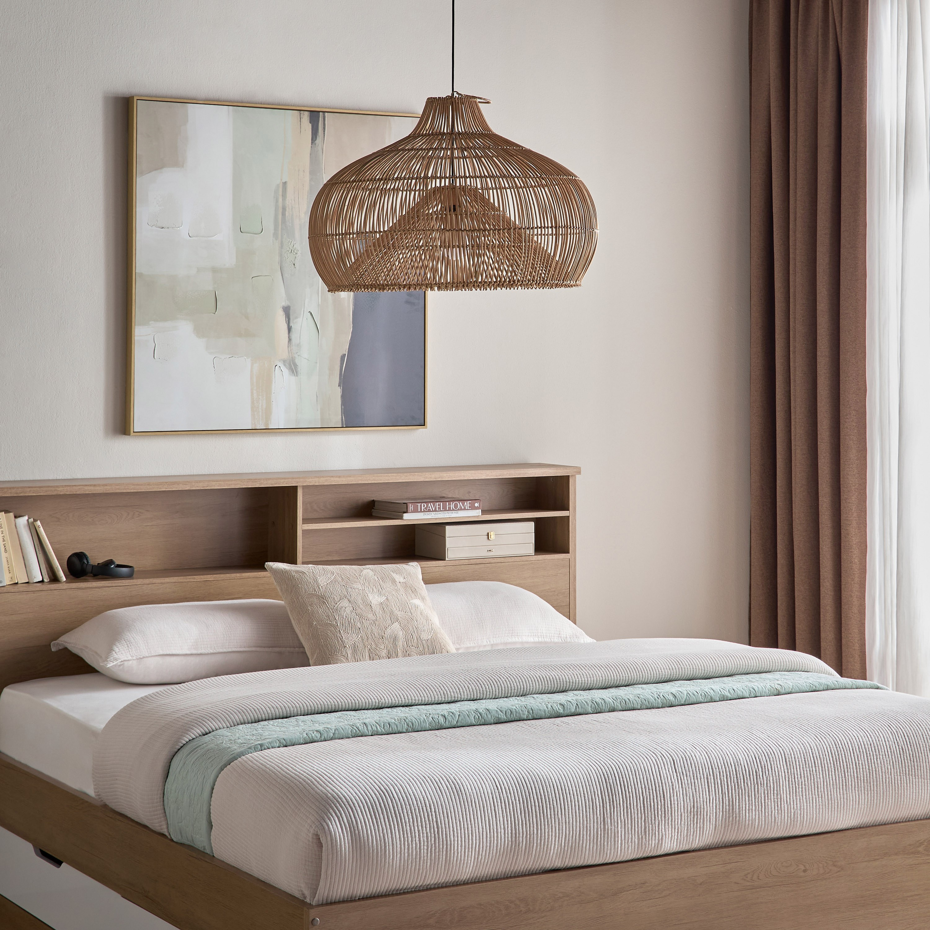 غطاء مصباح سقف من الروطان - ميكس أند ماتش - 47 سم-household-lighting-ceilinglamps-pendantlamps-image-4