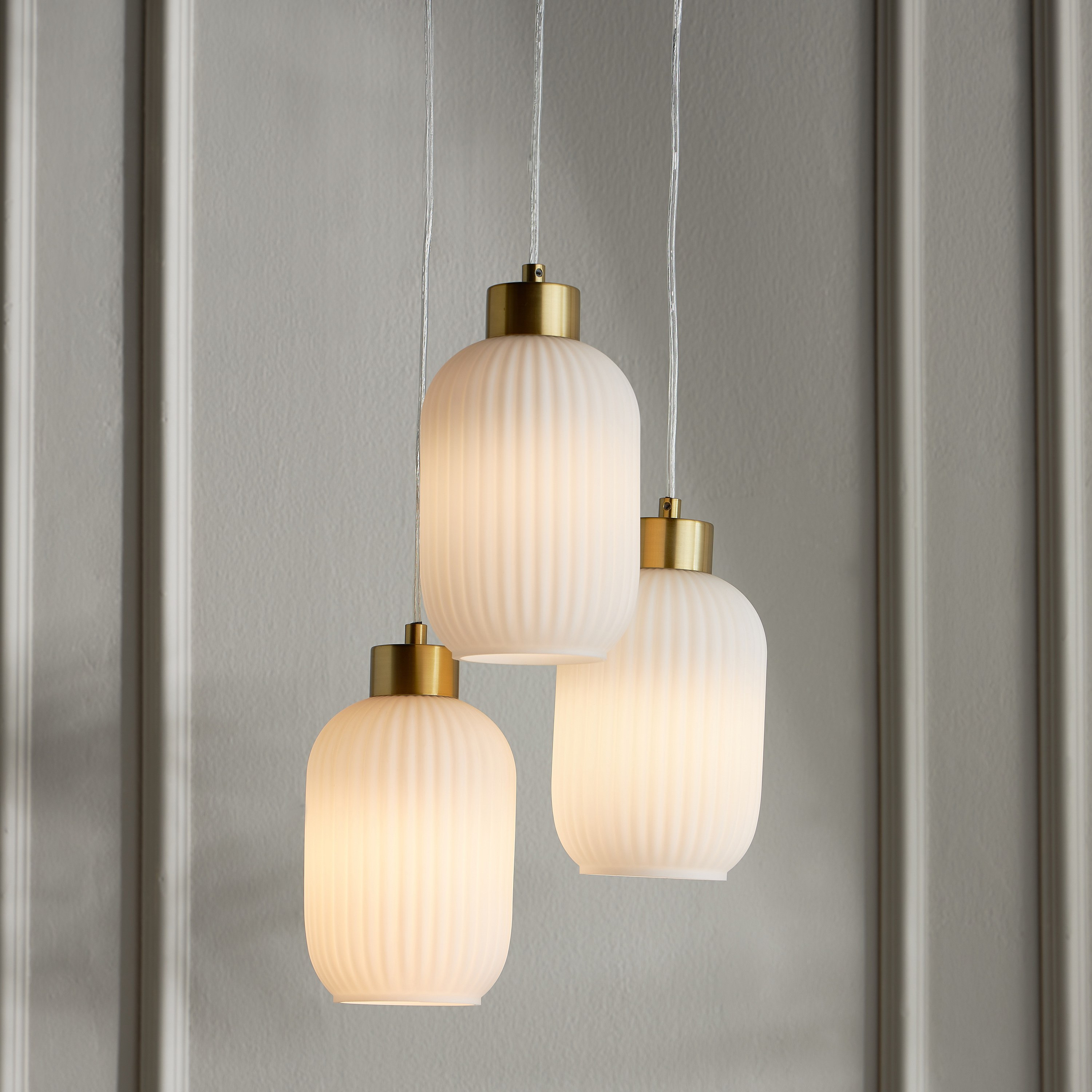 Frosted glass deals pendant light