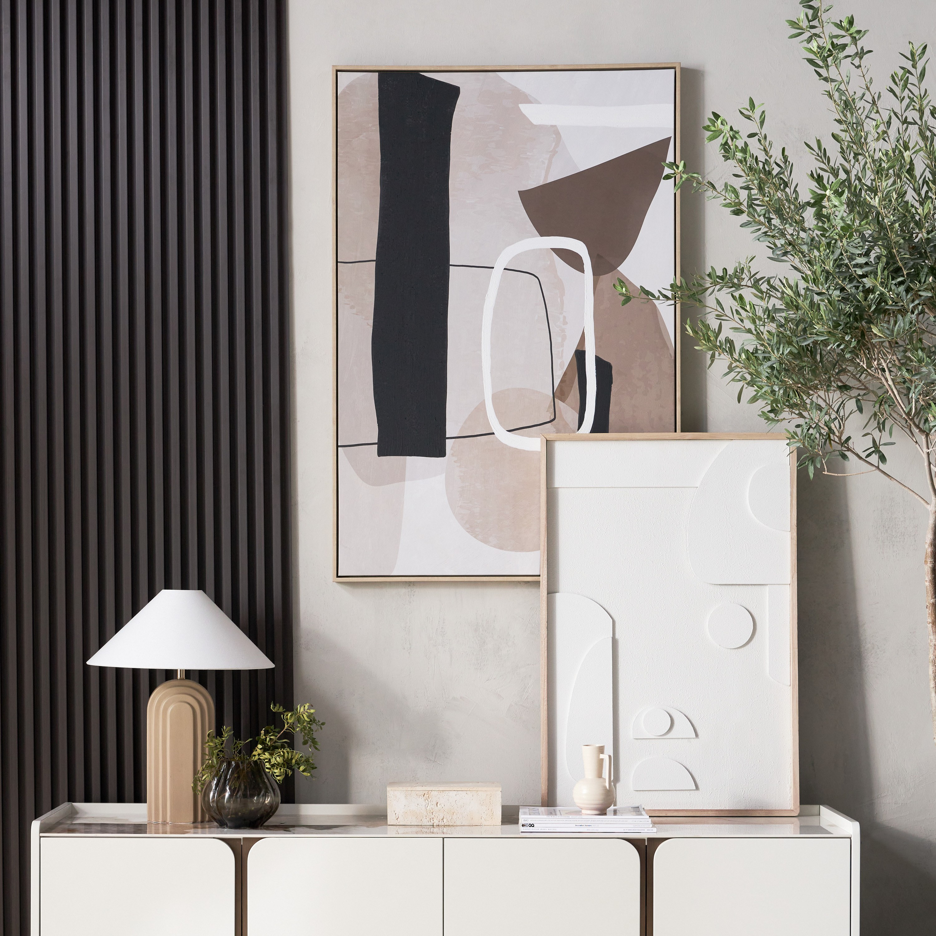 زينة حائط كانفاس مؤطرة - جوسيا - 83x123 سم-household-walldecorandmirrors-wallart-image-4