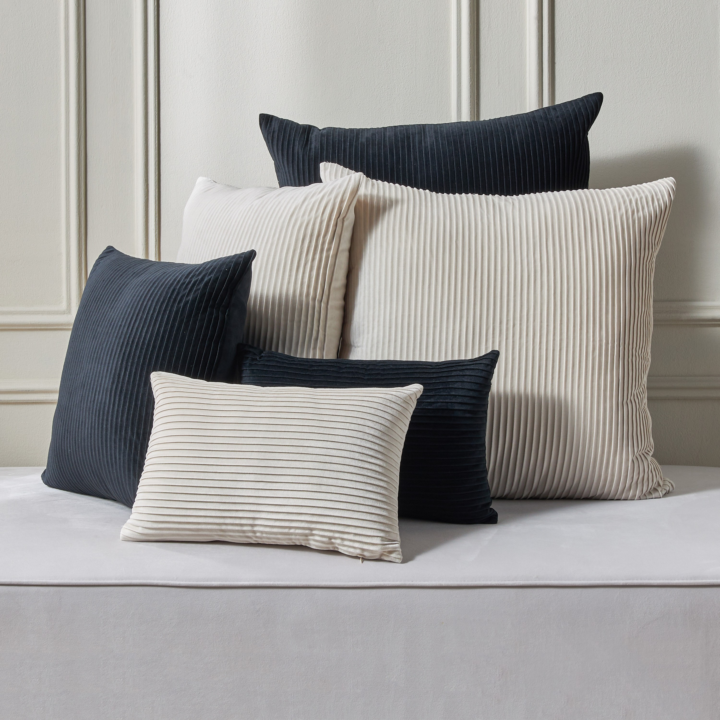 Avon Pleated Cushion Cover - 50x50 cm-household-cushionsandthrows-cushioncovers-image-4