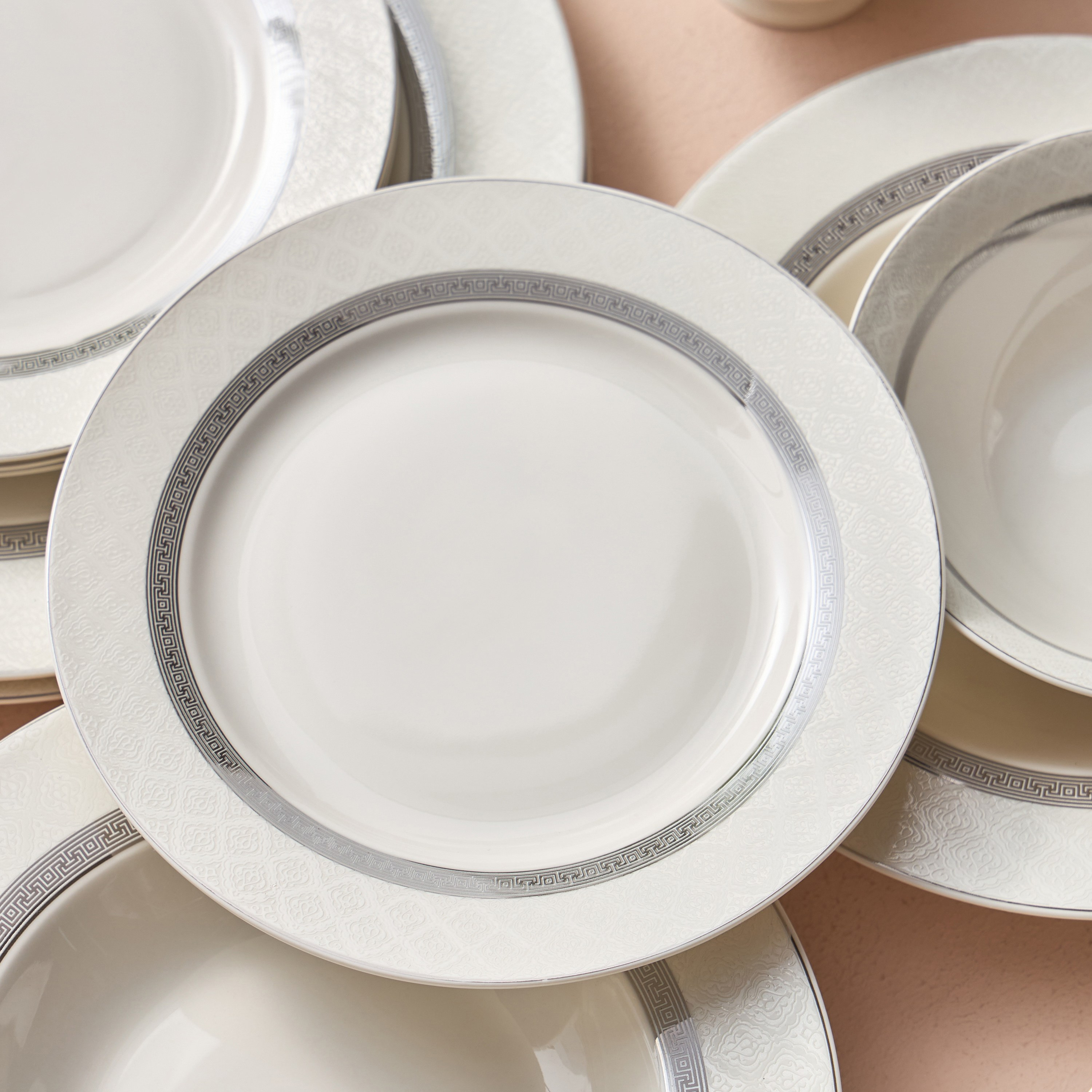 طقم عشاء من الخزف الصيني 95 قطعة - رنا - لـ 12 فرد-household-dining-dinnerware-dinnersets-image-5