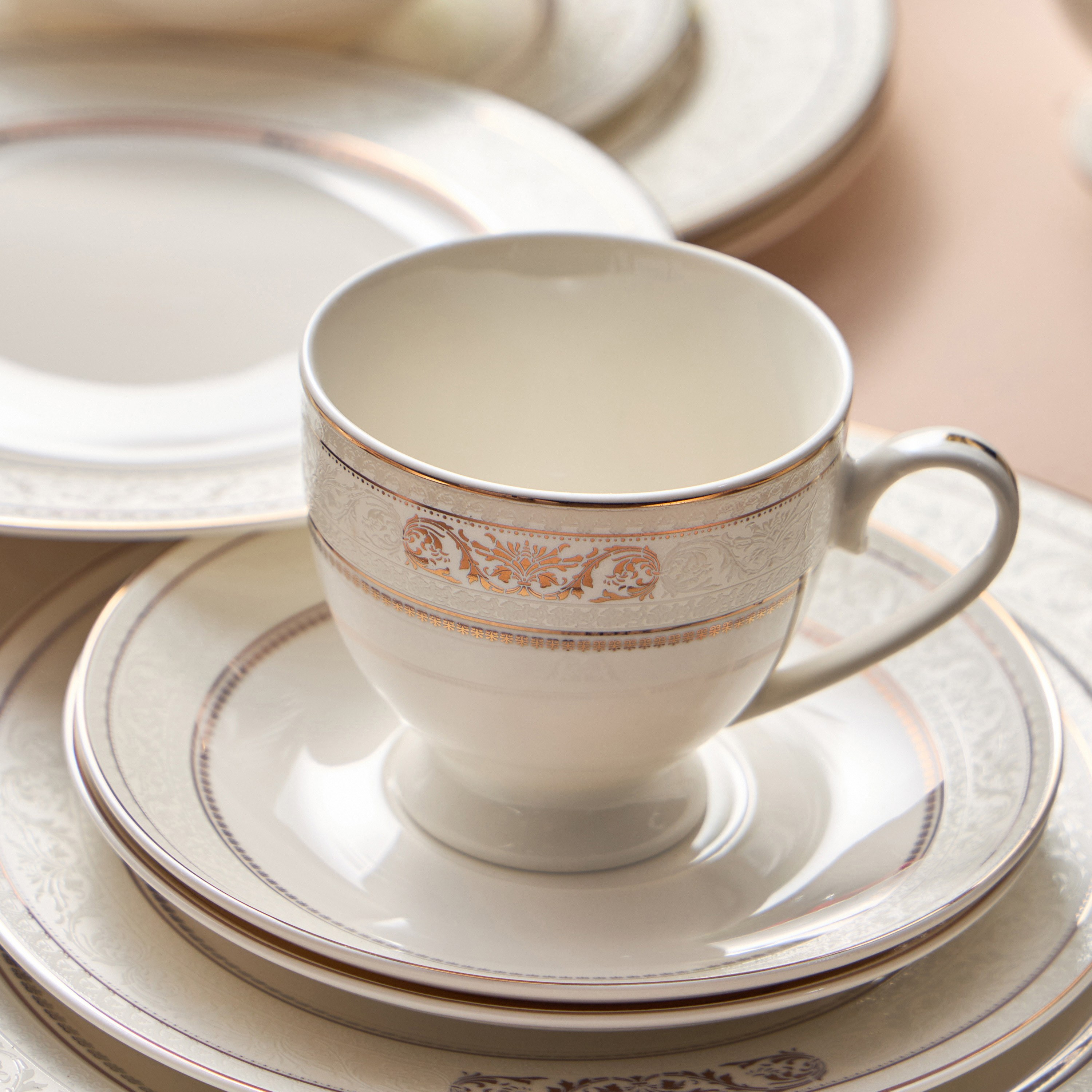Amina 95-Piece New Bone China Dinner Set - Serves 12-household-dining-dinnerware-dinnersets-image-3