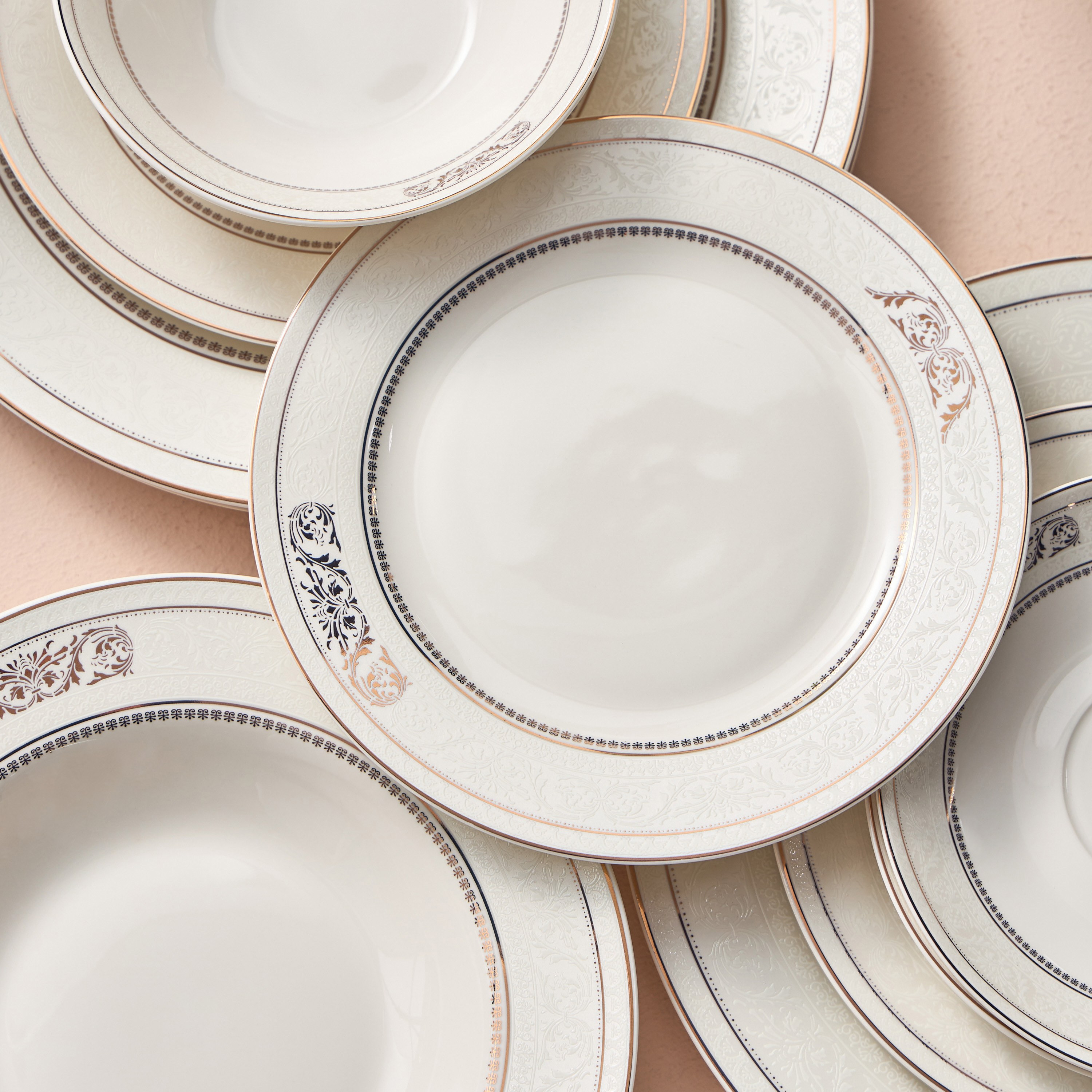 Amina 95-Piece New Bone China Dinner Set - Serves 12-household-dining-dinnerware-dinnersets-image-4