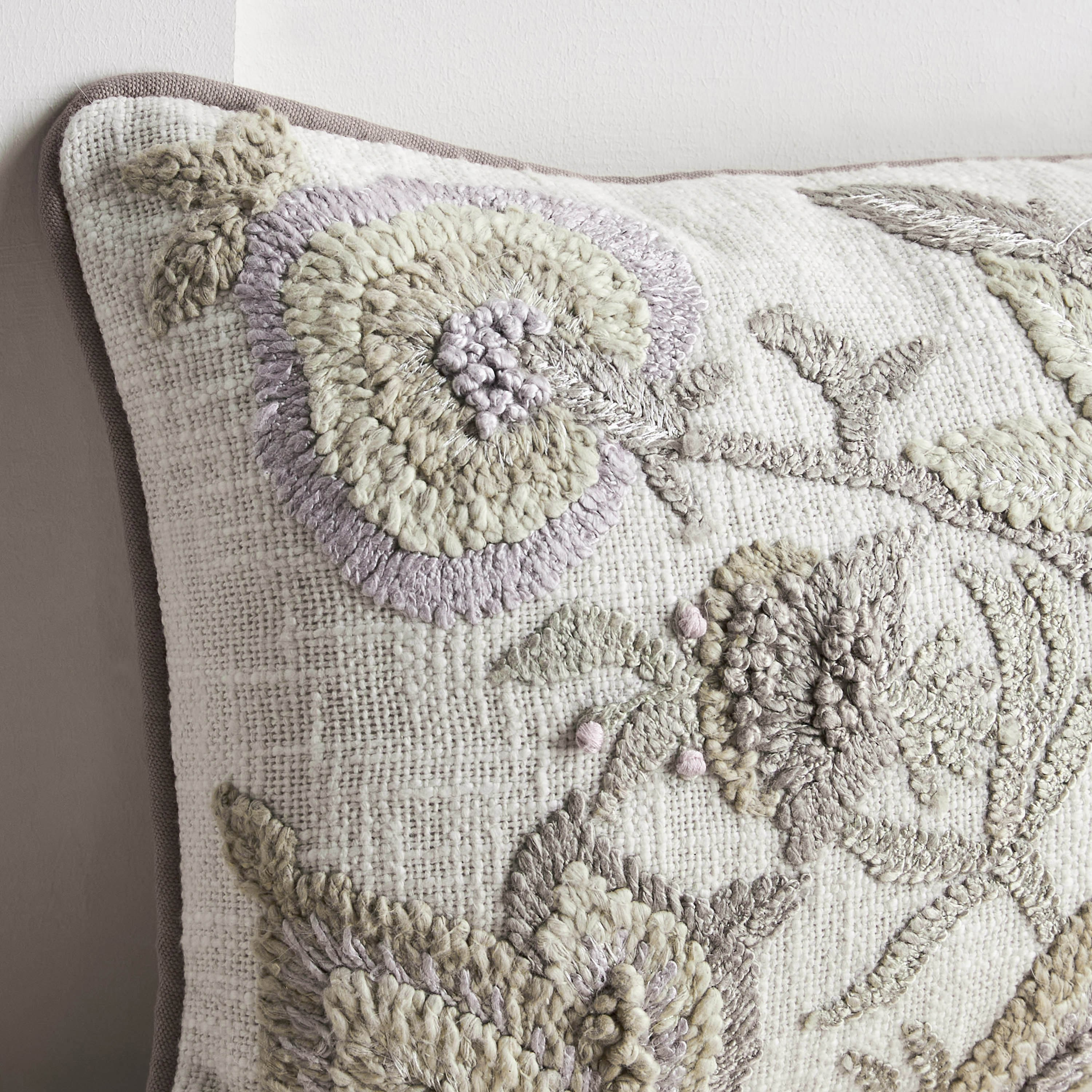 Cagri Embroidered Filled Cushion - 30x50 cm-household-cushionsandthrows-filledcushions-decorativecushions-image-2