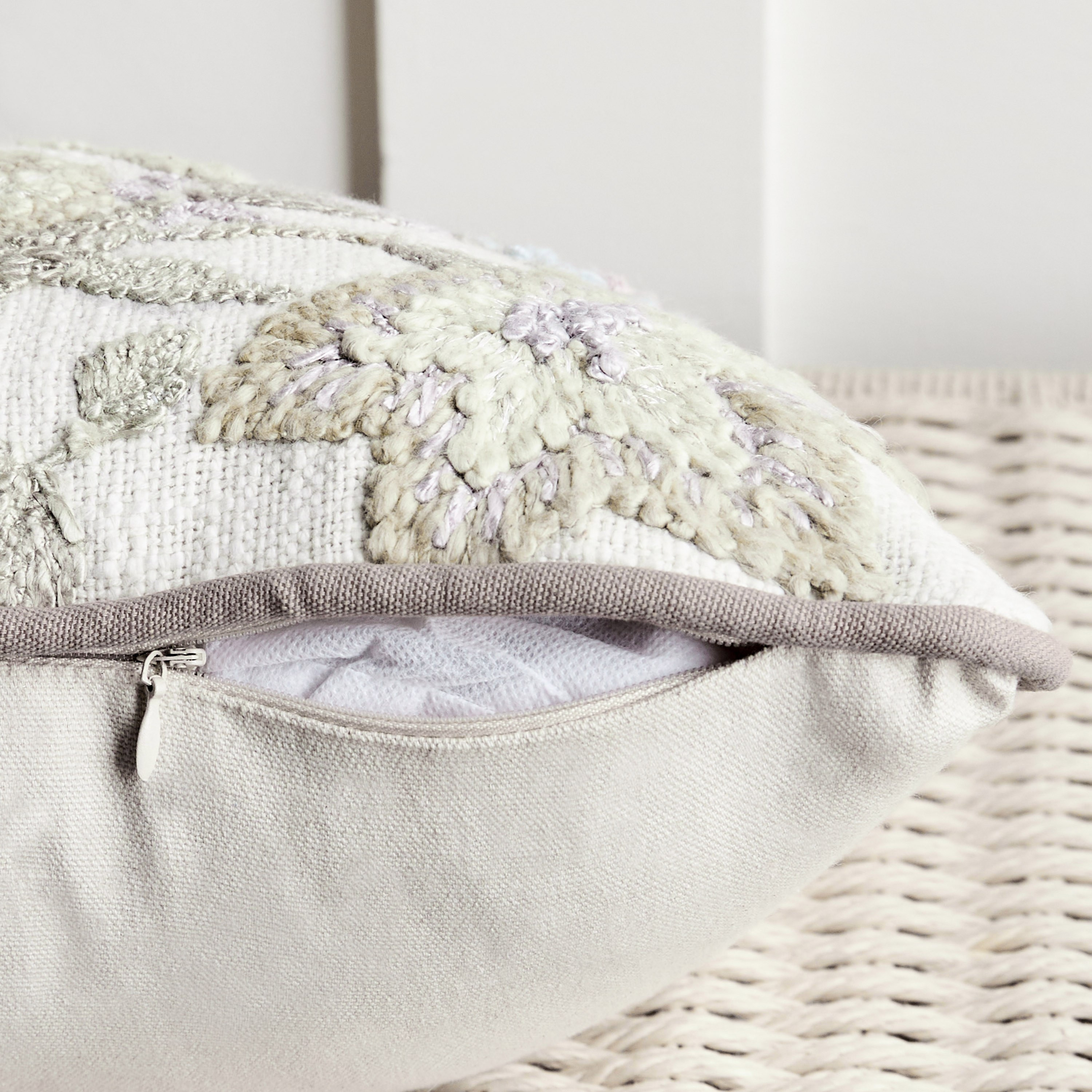 Cagri Embroidered Filled Cushion - 30x50 cm-household-cushionsandthrows-filledcushions-decorativecushions-image-3