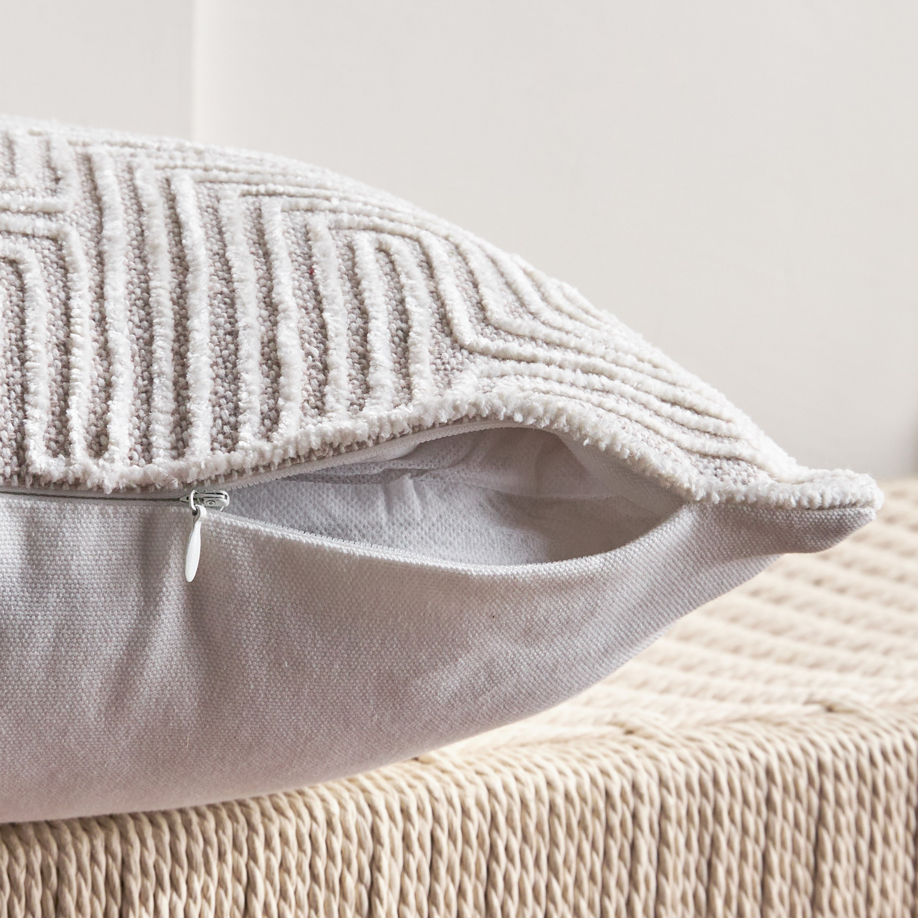 Emir Embroidered Filled Cushion - 50x50 cm-household-cushionsandthrows-filledcushions-decorativecushions-image-3