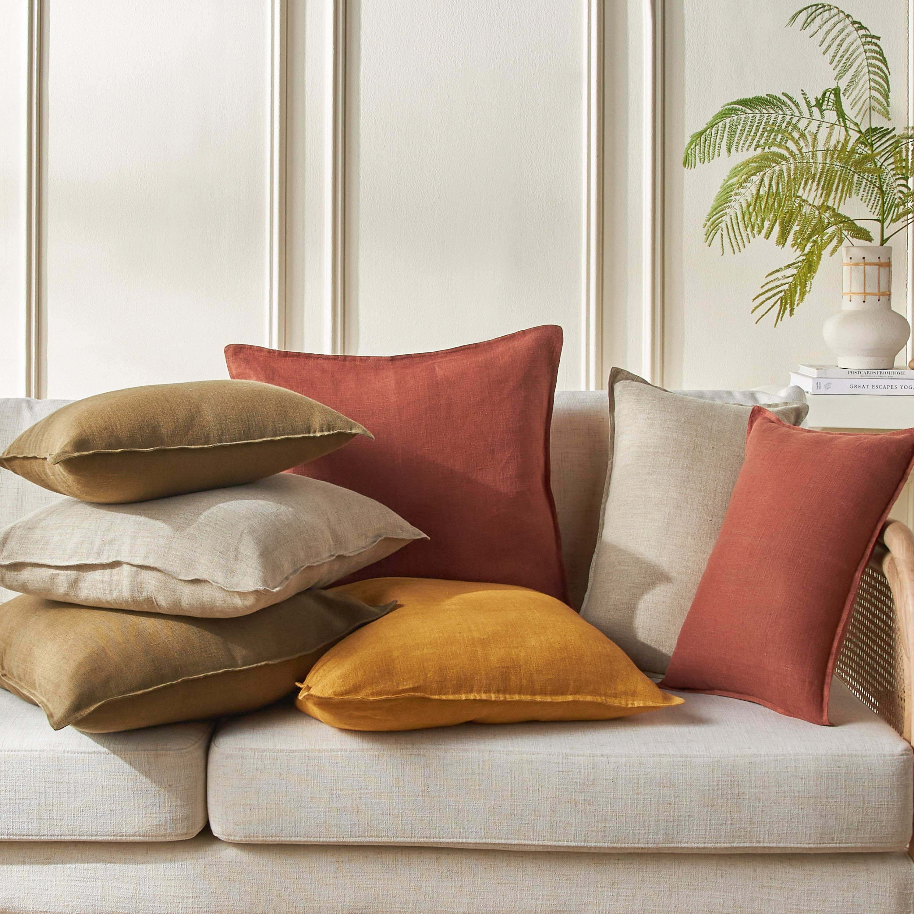 Melodic Linen Cushion Cover - 50x50 cm-household-cushionsandthrows-cushioncovers-image-4