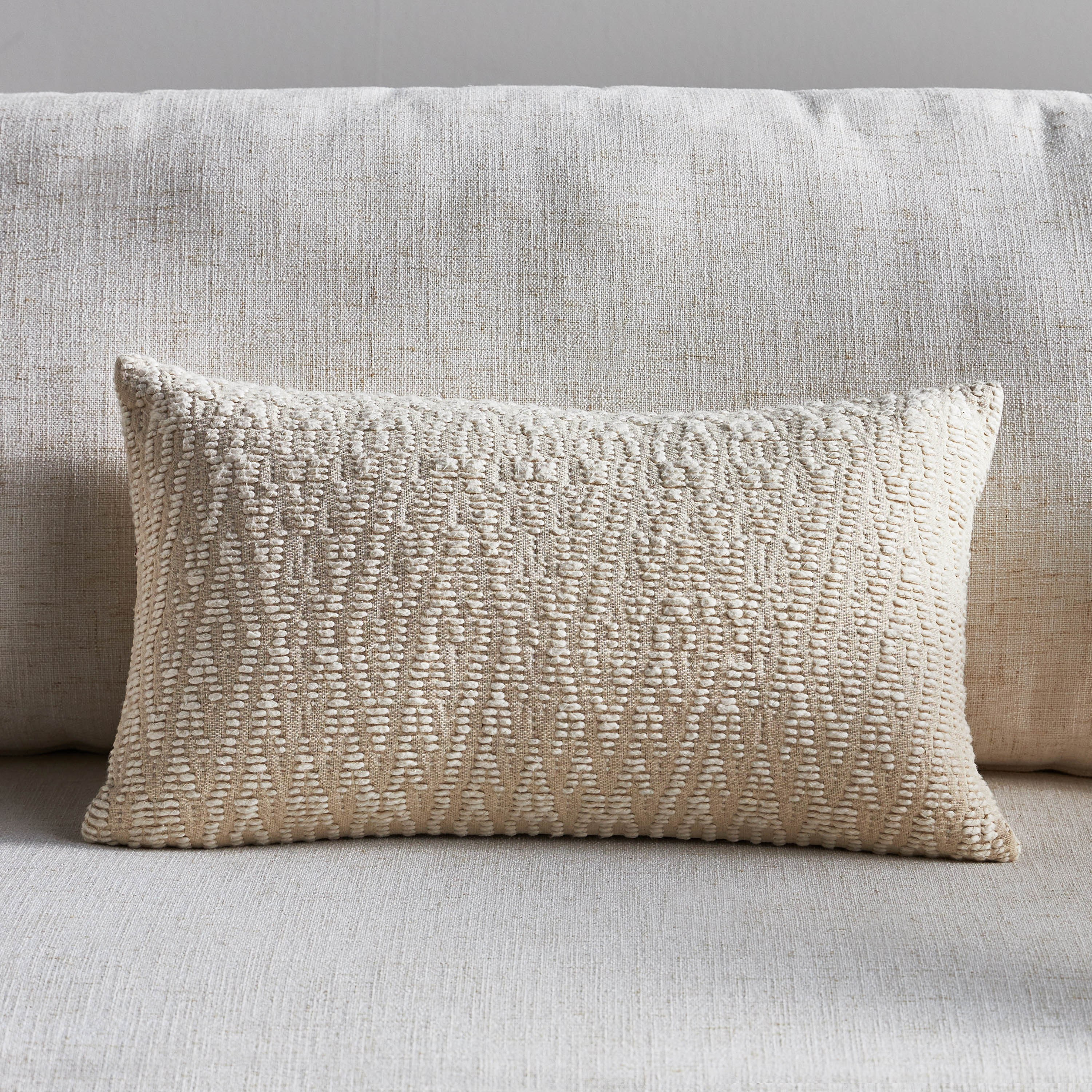Kyra Embroidered Filled Cushion - 30x50 cm