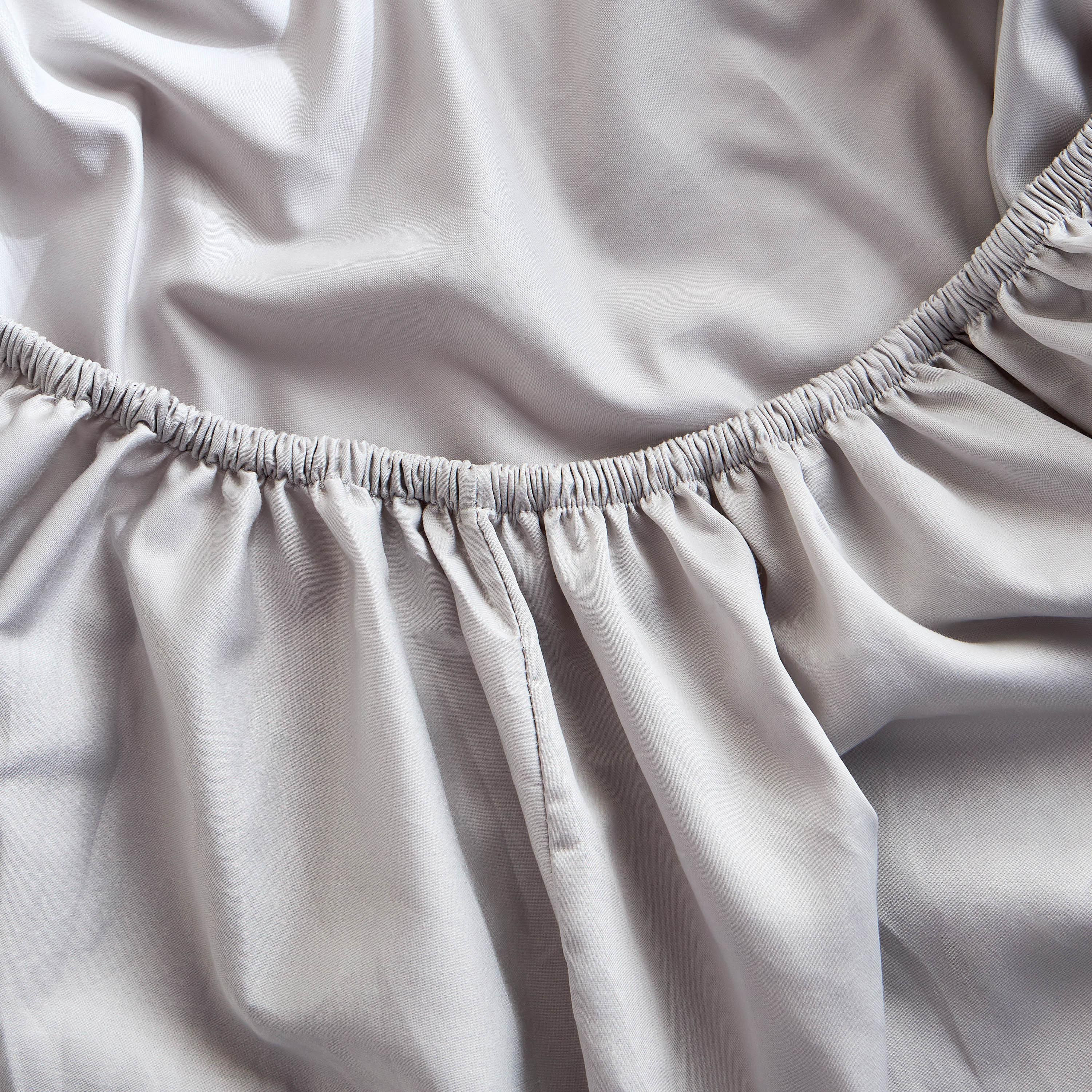 Naturova Cotton 300 Thread Count Full Fitted Sheet - 120x200 cm-babyandkids-beddingandwindows-bedding-fittedandflatsheets-image-3