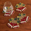 Jingle Bells 4-Piece Glass Beaded Coaster Set - 12x12 cm-household-christmas-decorandtableware-tableware-image-1